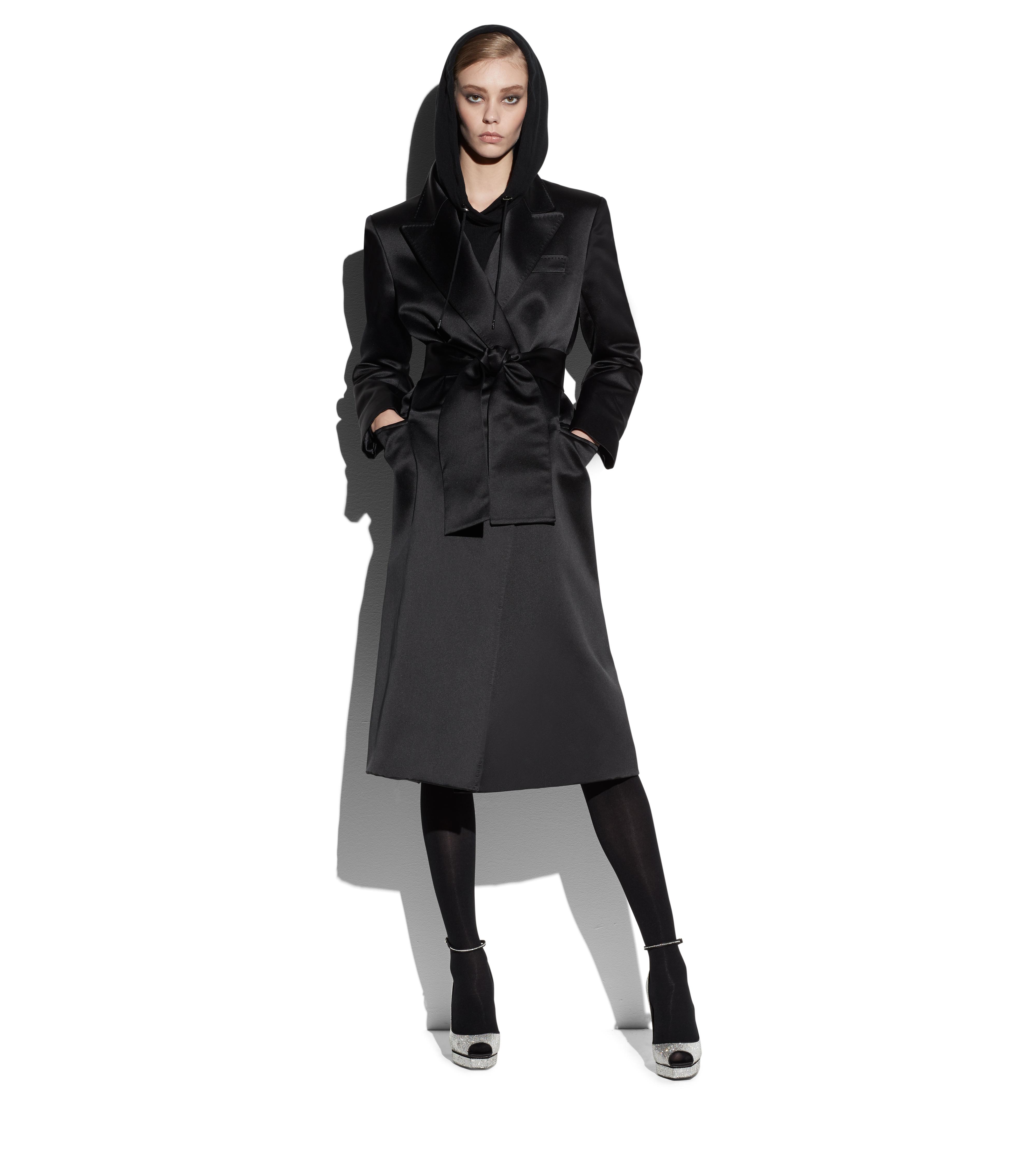 black evening coat