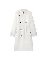 WATER REPELLENT FLUID TWILL TRENCH COAT A thumbnail