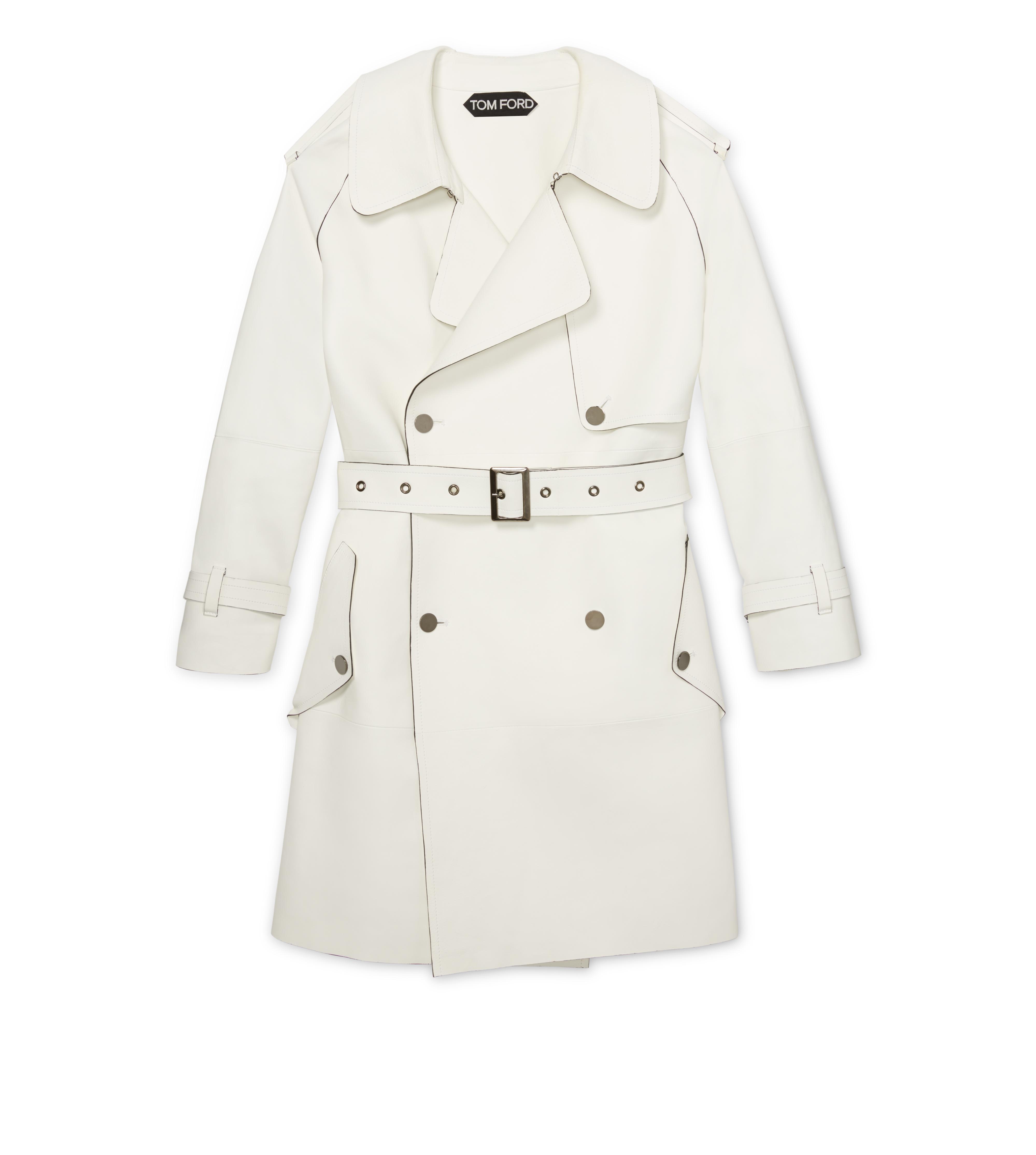 LEATHER TRENCH COAT