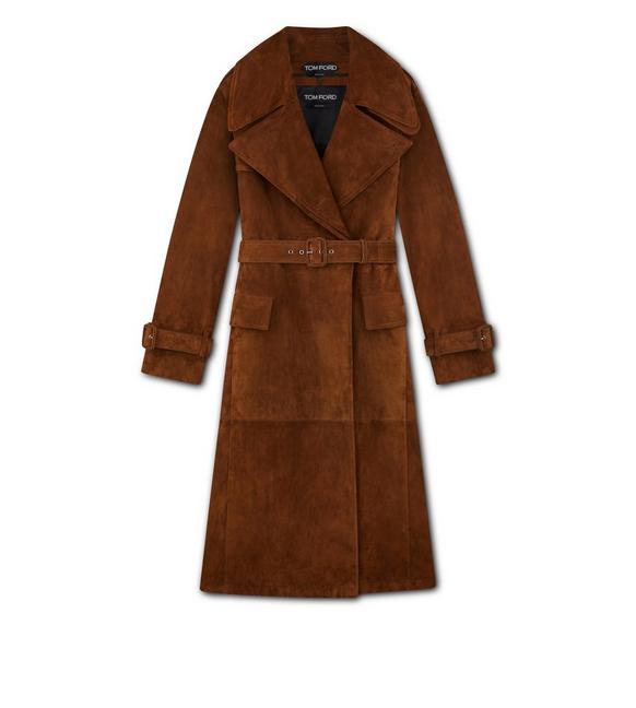 CASHMERE SUEDE TRENCH COAT A fullsize