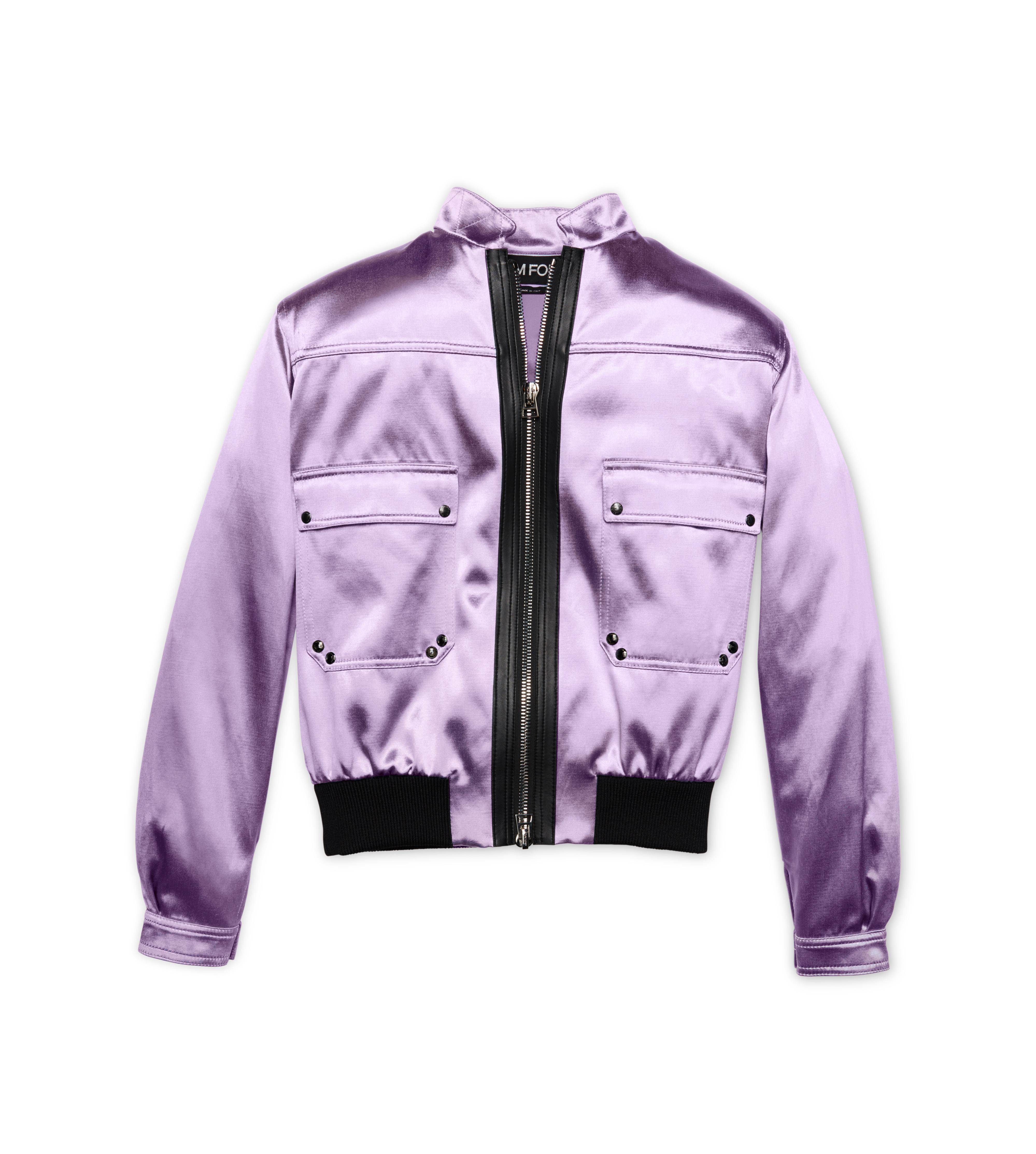 CROPPED SATEEN JACKET