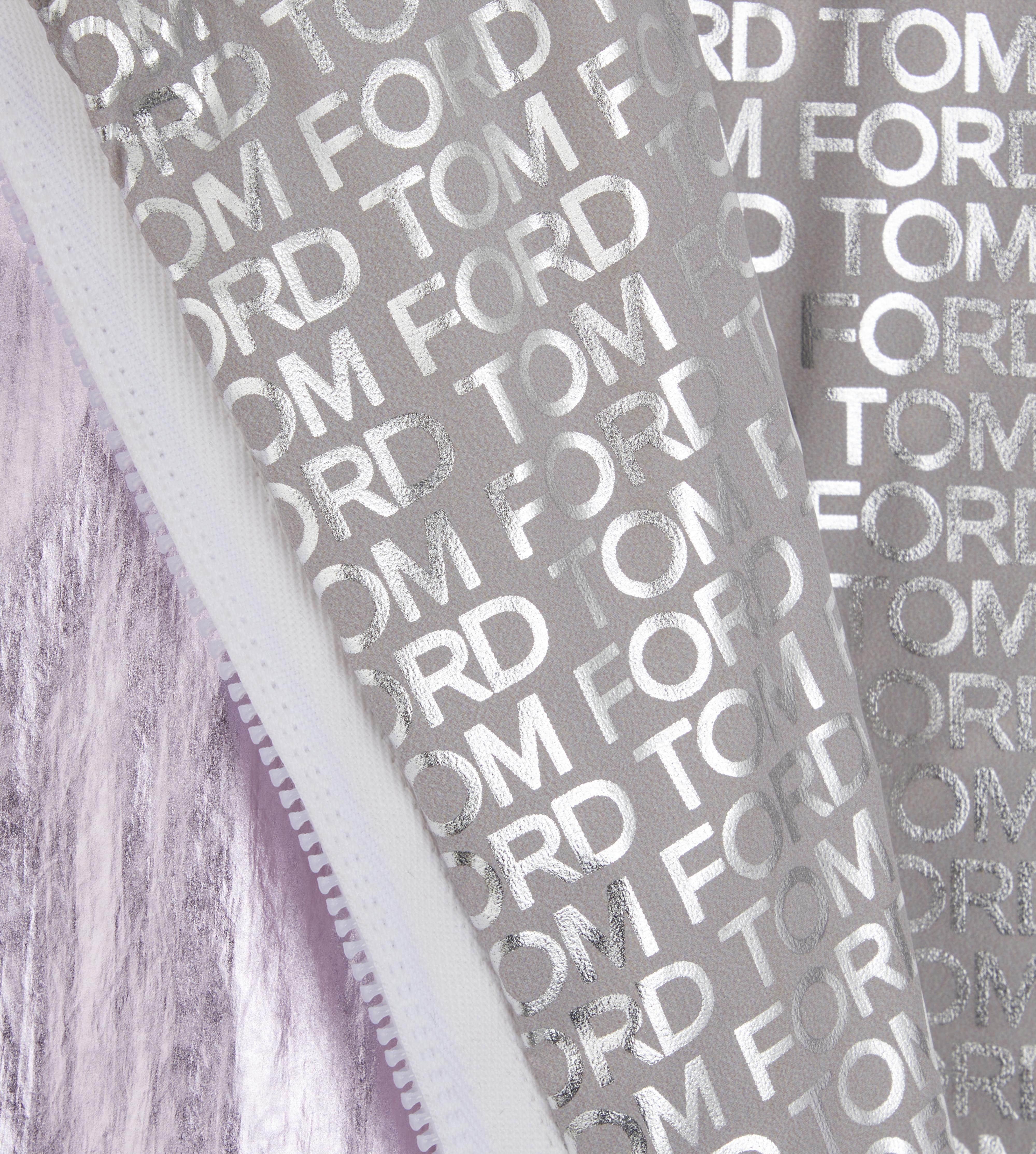 LAMINATED NYLON CROPPED TRACK JACKET F thumbnail