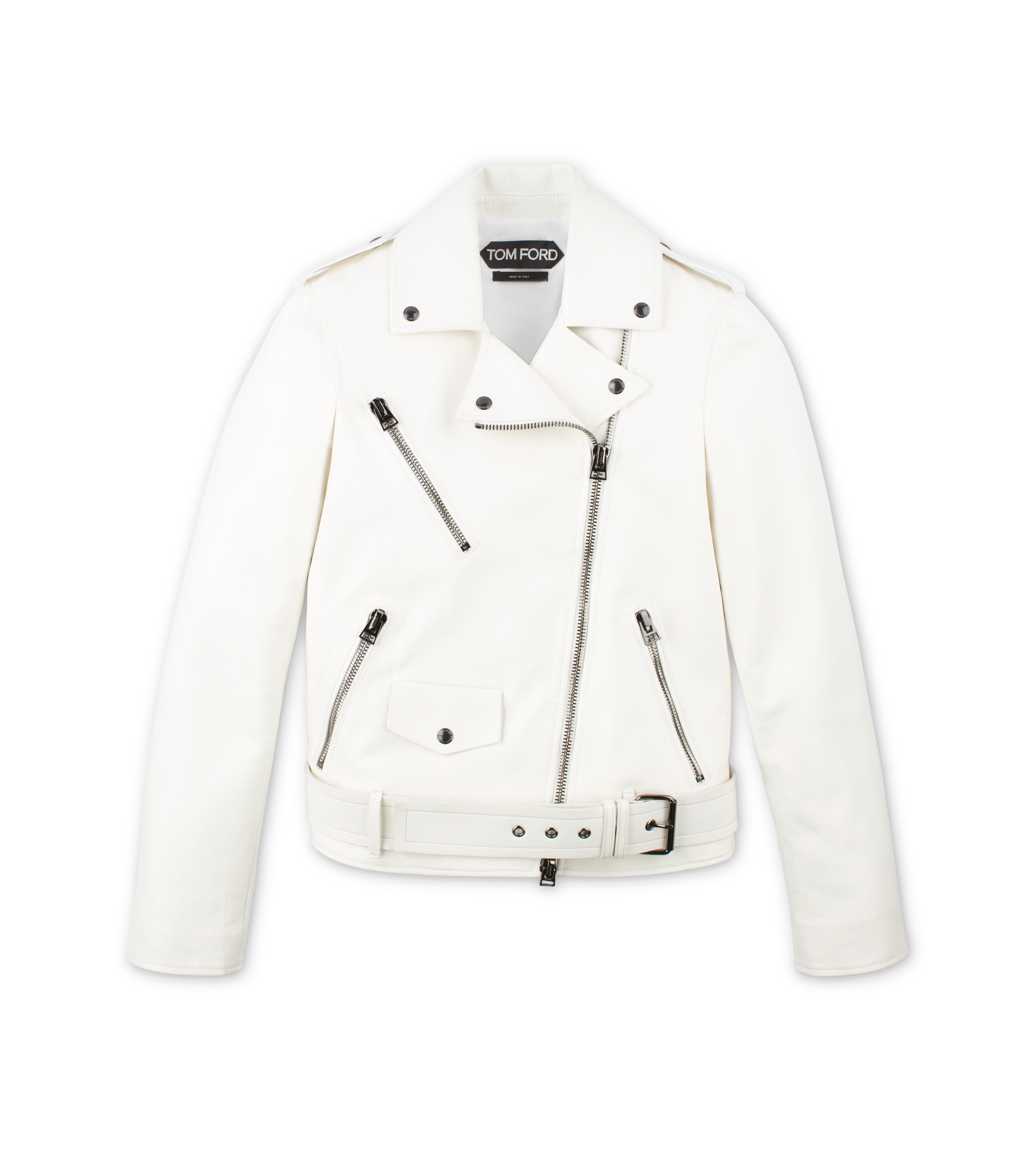 Tom Ford PLONGE LEATHER BIKER JACKET 