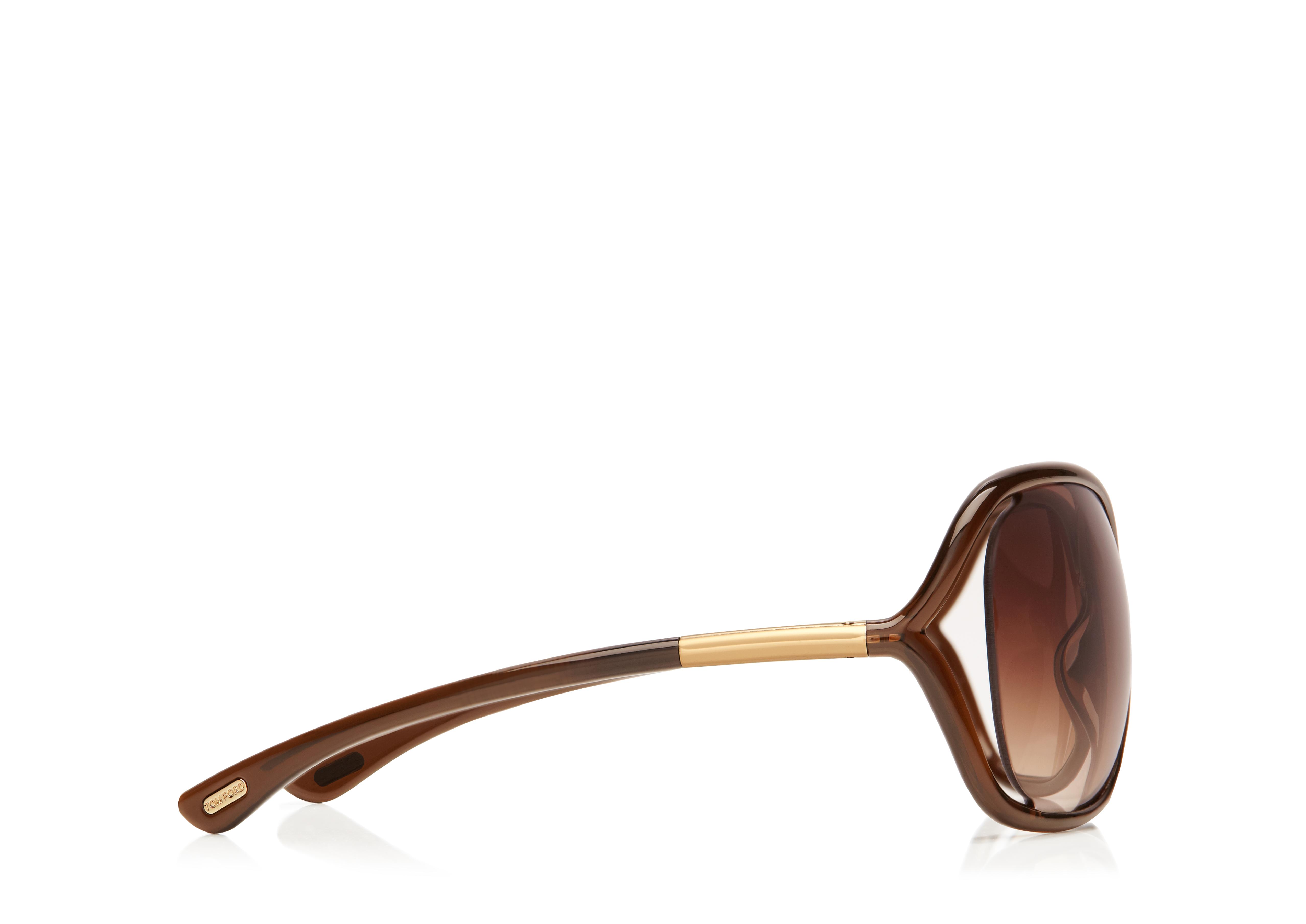 Tom Ford WHITNEY OVERSIZED SOFT ROUND SUNGLASSES 