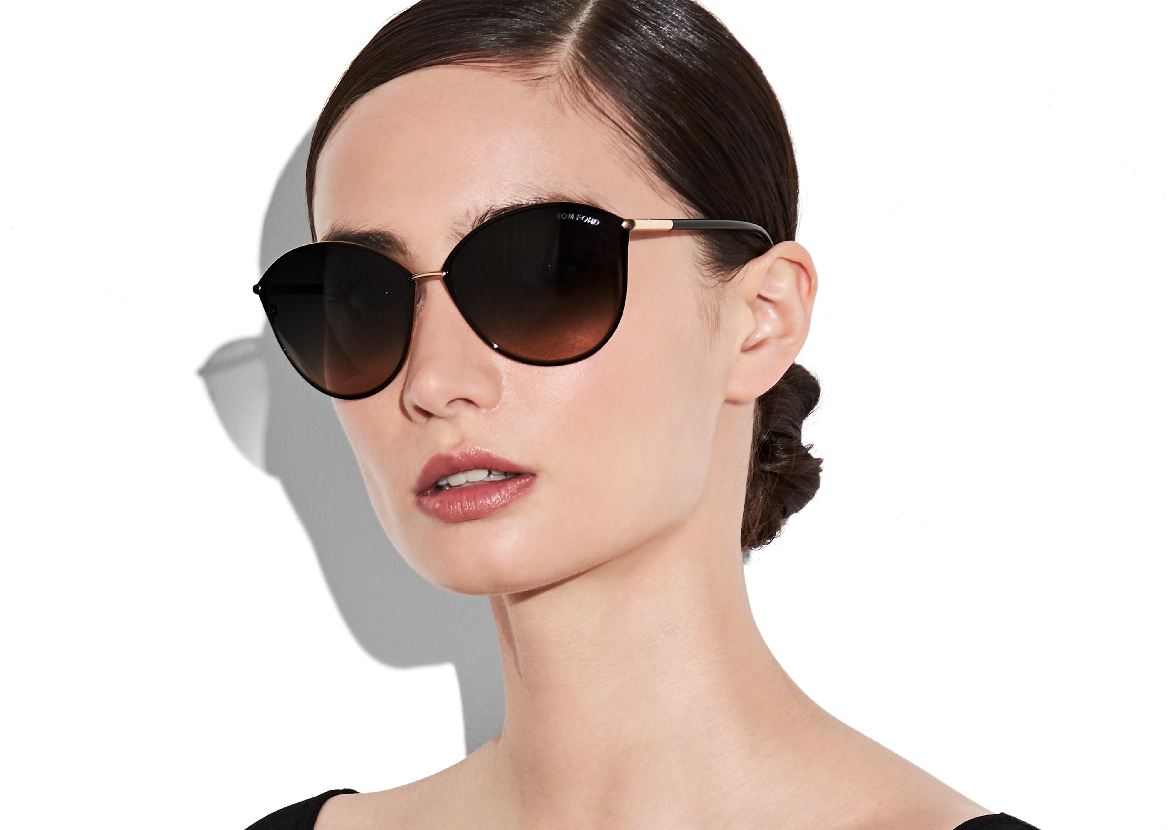 Top 46+ imagen tom ford penelope sunglasses brown