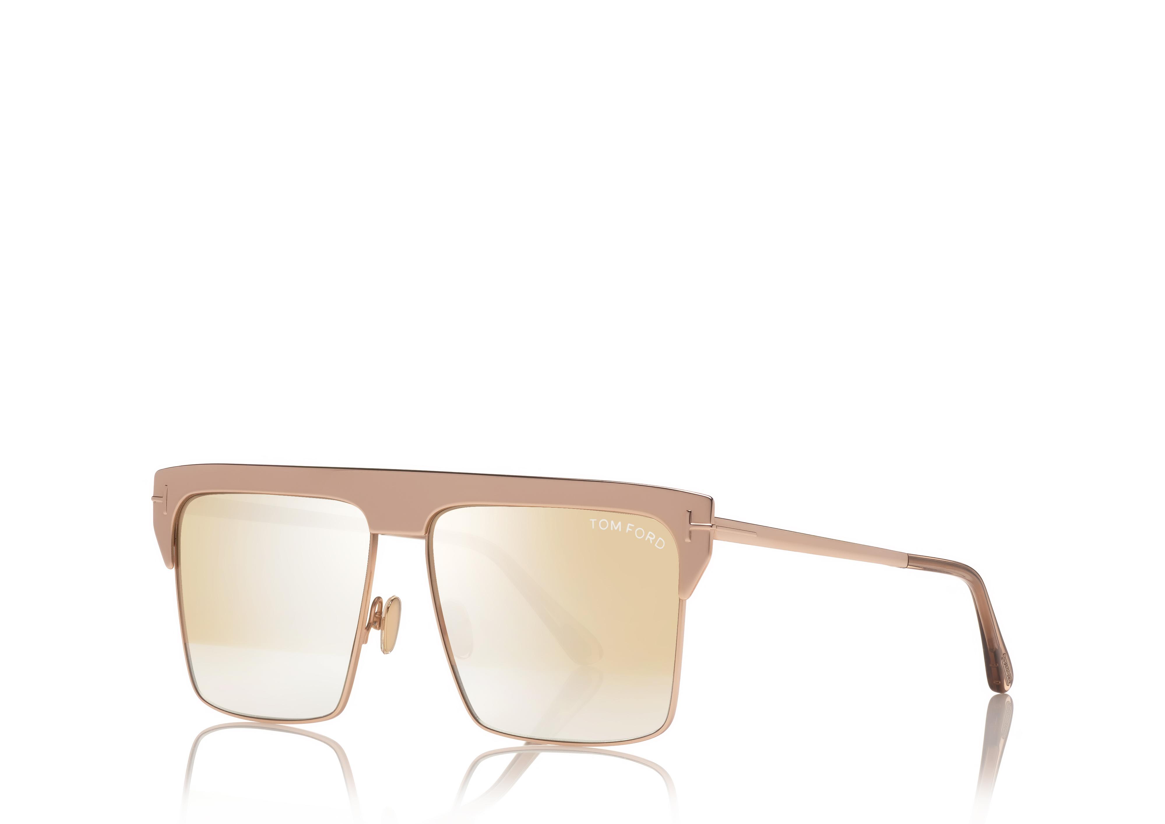 tom ford west gold plated sunglasses