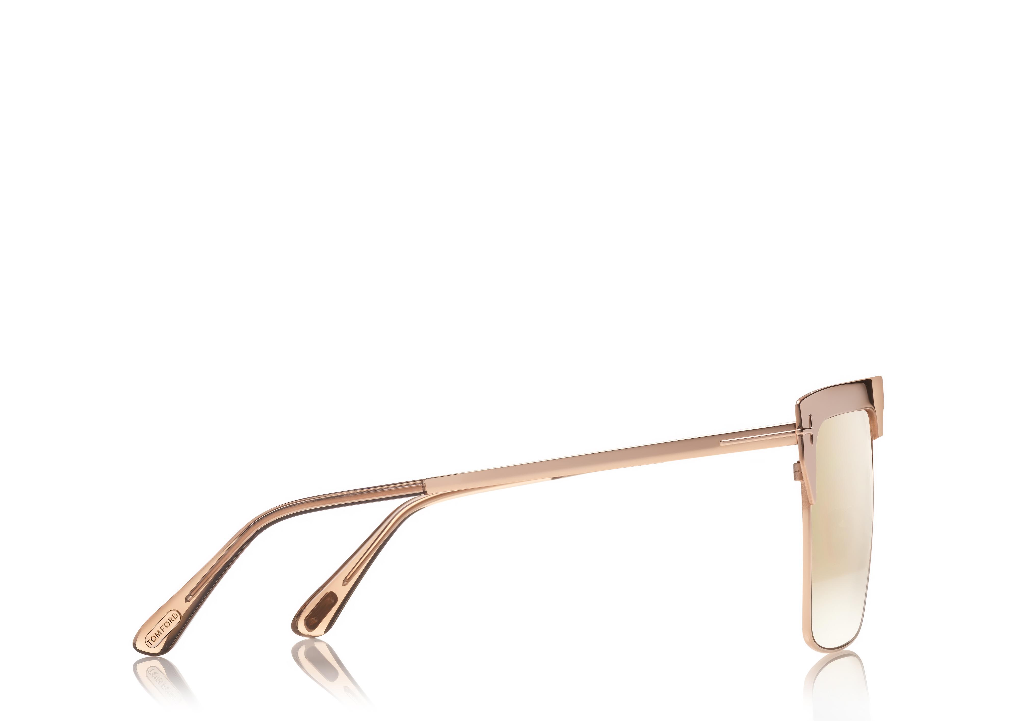 tom ford west gold plated sunglasses
