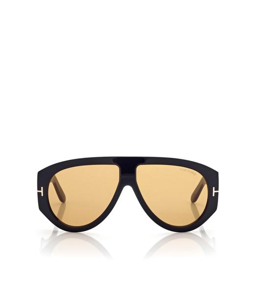 Womens Sunglasses Tom Ford Sunglasses Blue Tom Ford Dove Acetate Sunglasses in Black/Smoke 
