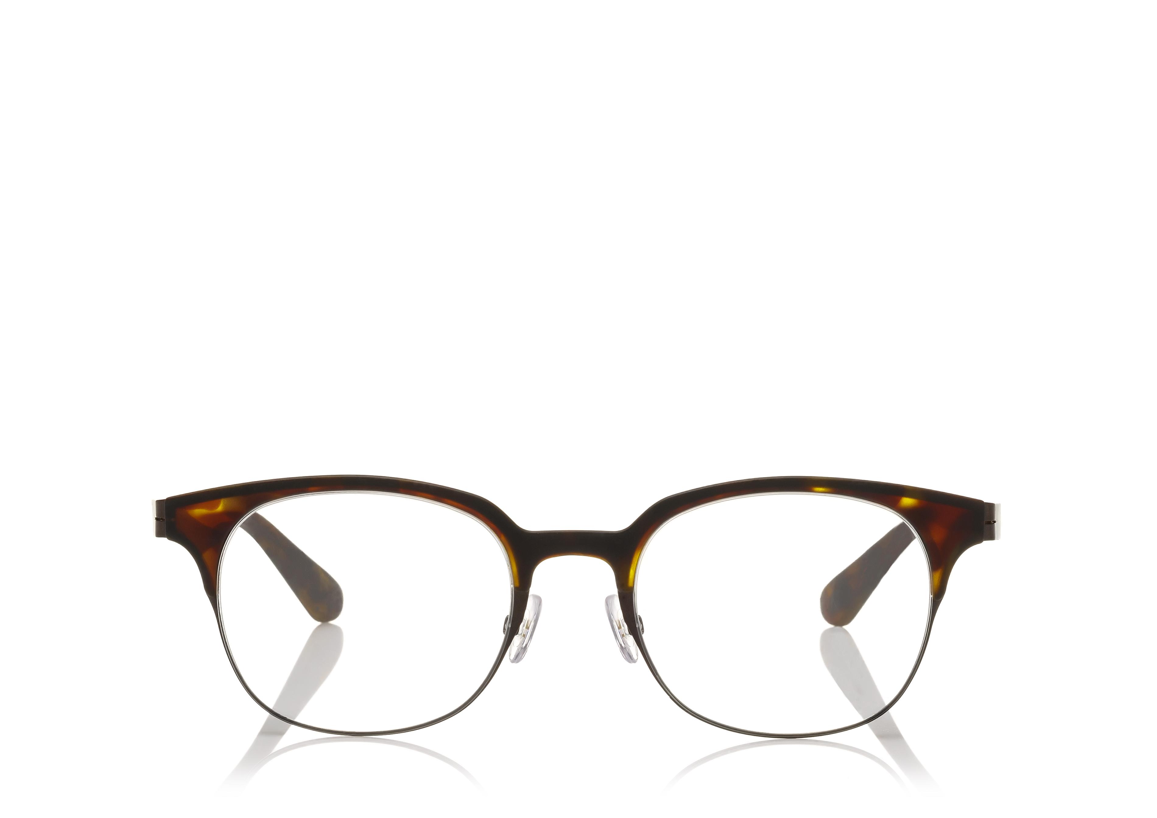 Tom Ford Rounded Square Optical Frame In Darkhavana | ModeSens