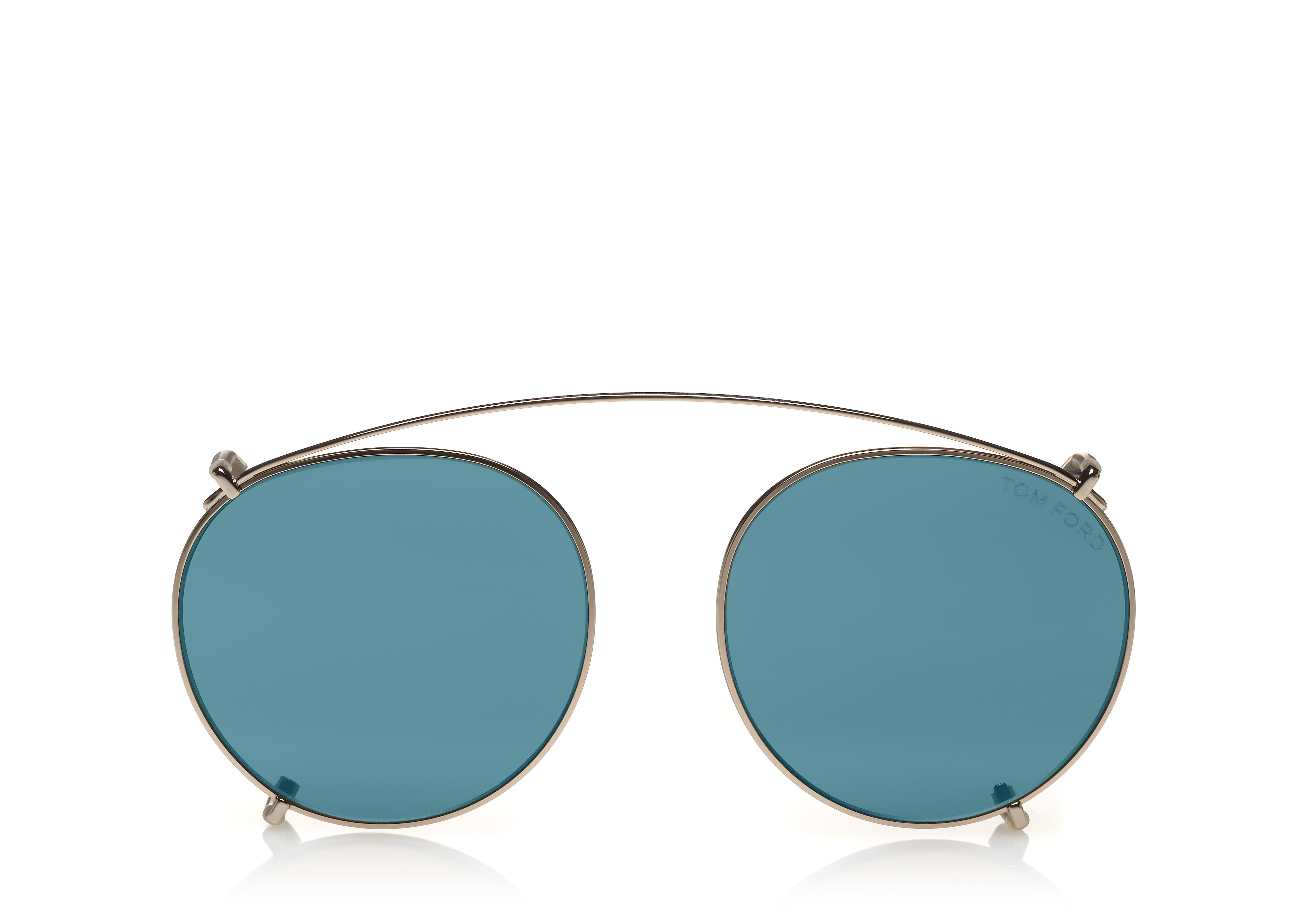 Tom Ford ROUND CLIP ON SUNGLASSES 