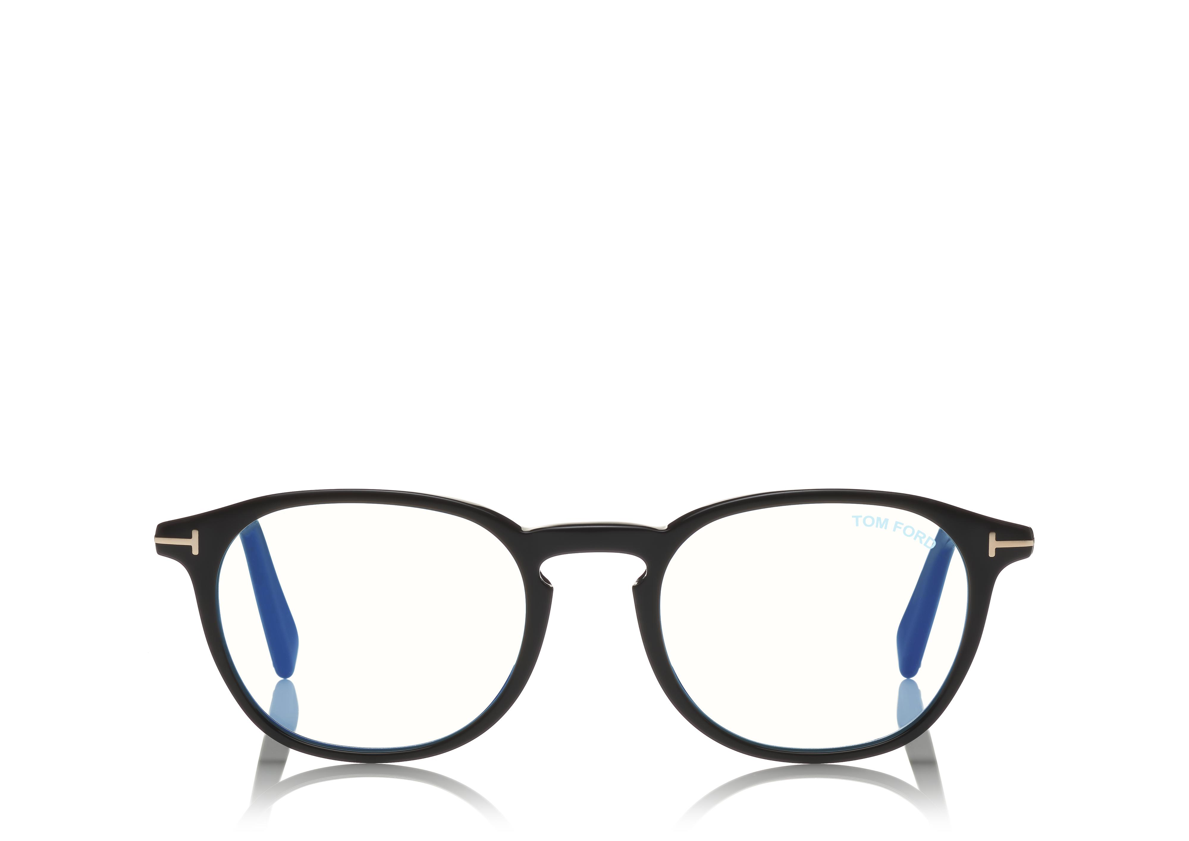 Tom Ford BLUE BLOCK ROUND OPTICALS 