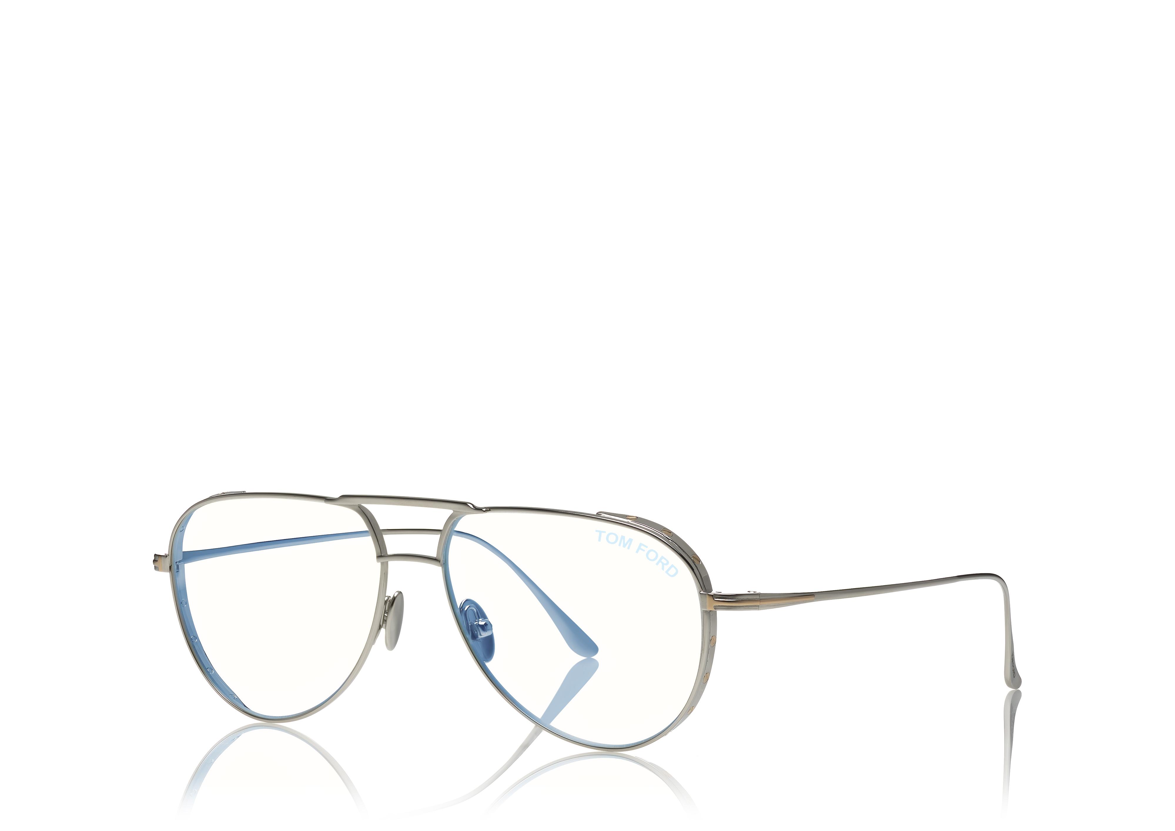 tom ford blue block pilot opticals