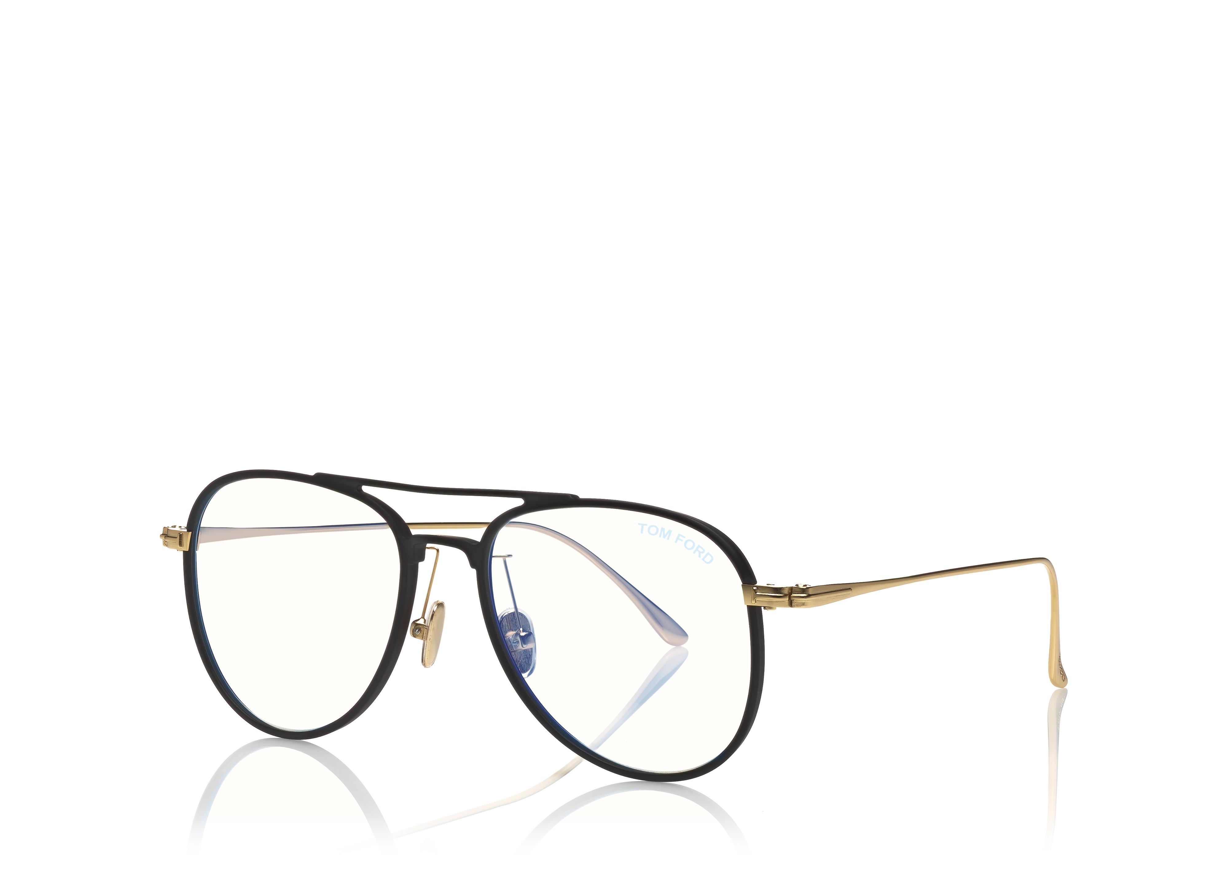 tom ford blue block pilot opticals