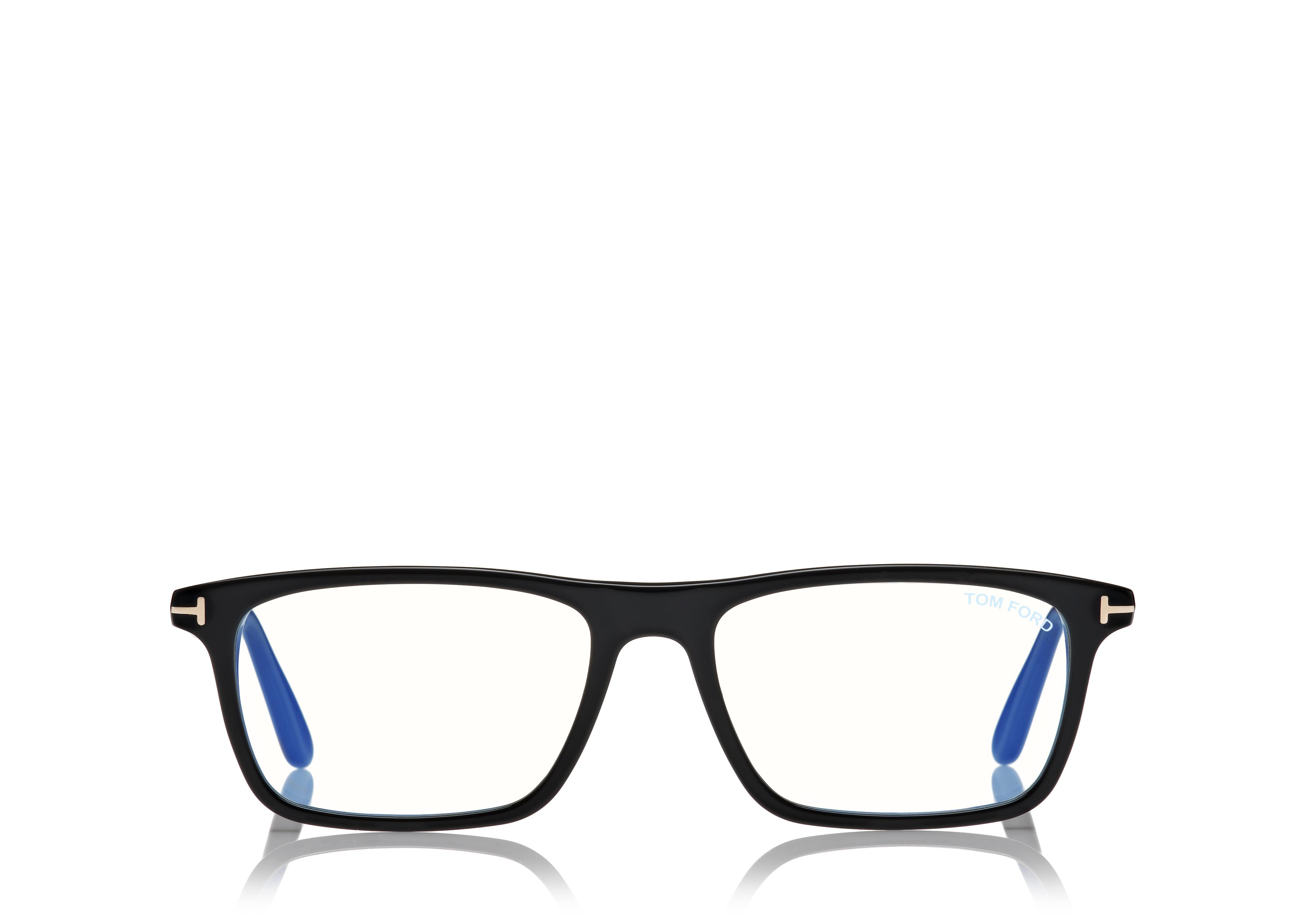 Tom Ford BLUE BLOCK SLIM RECTANGULAR OPTICALS 