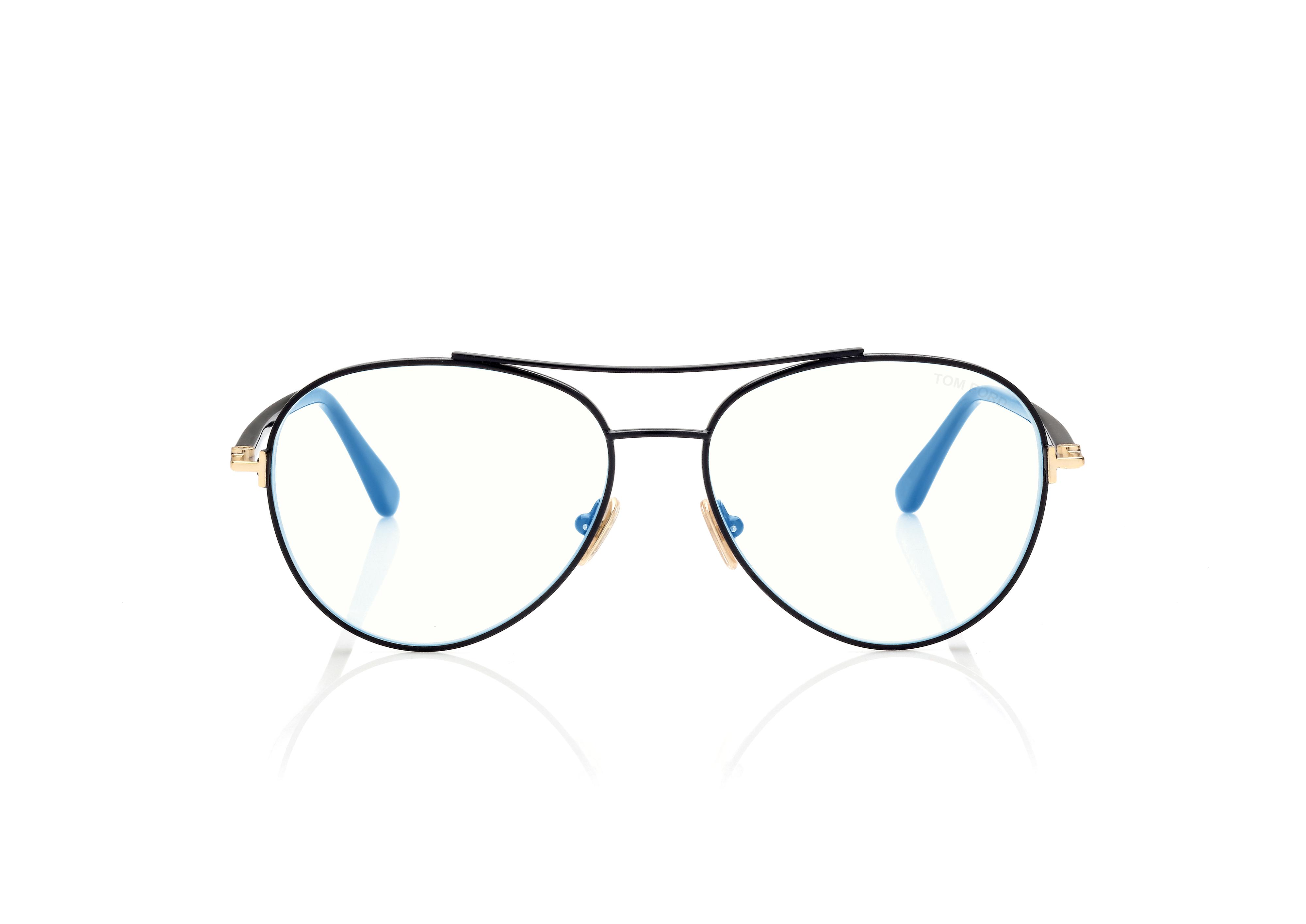 tom ford blue block pilot opticals