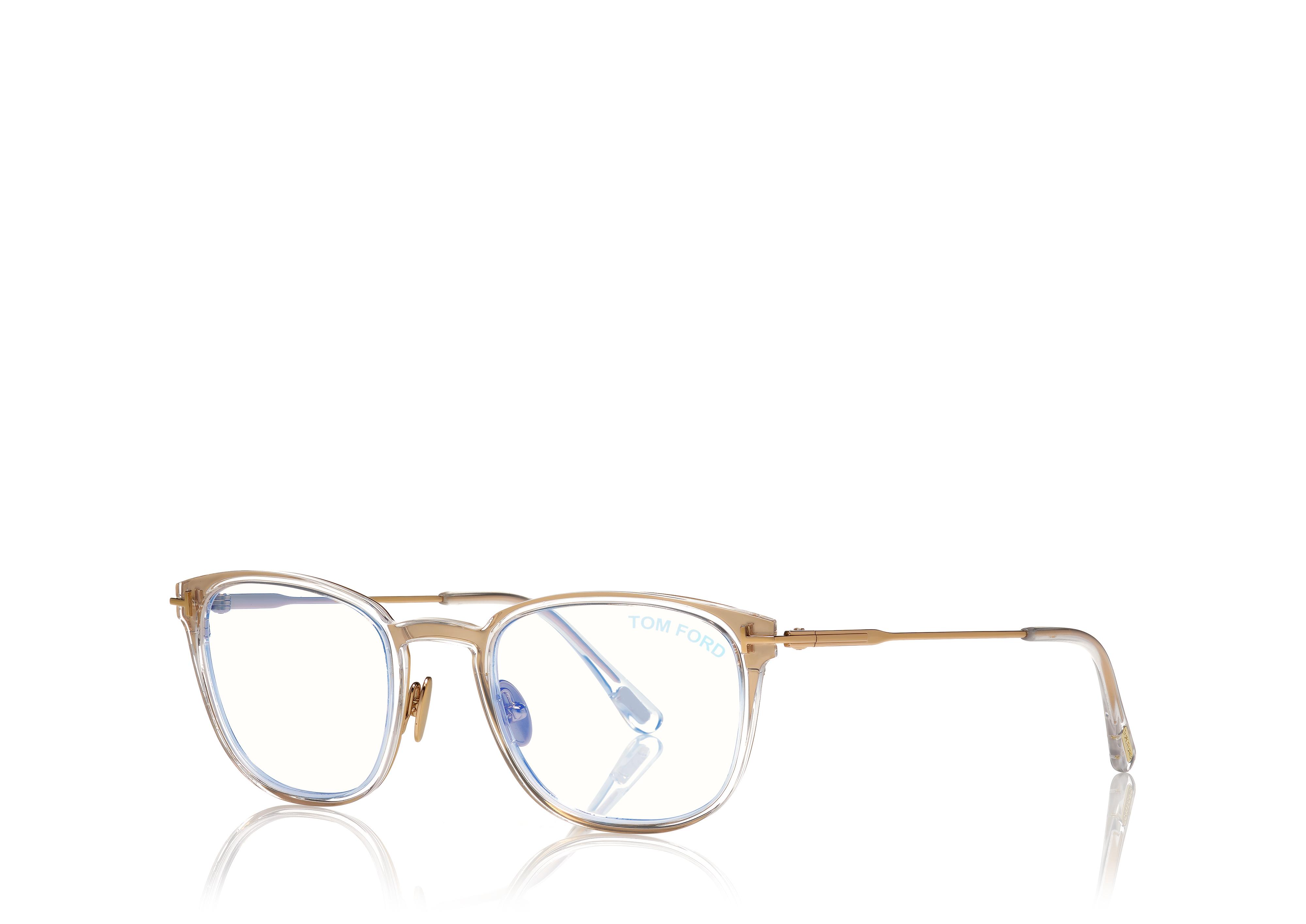 Tom Ford BLUE BLOCK SLIM RECTANGULAR OPTICALS 