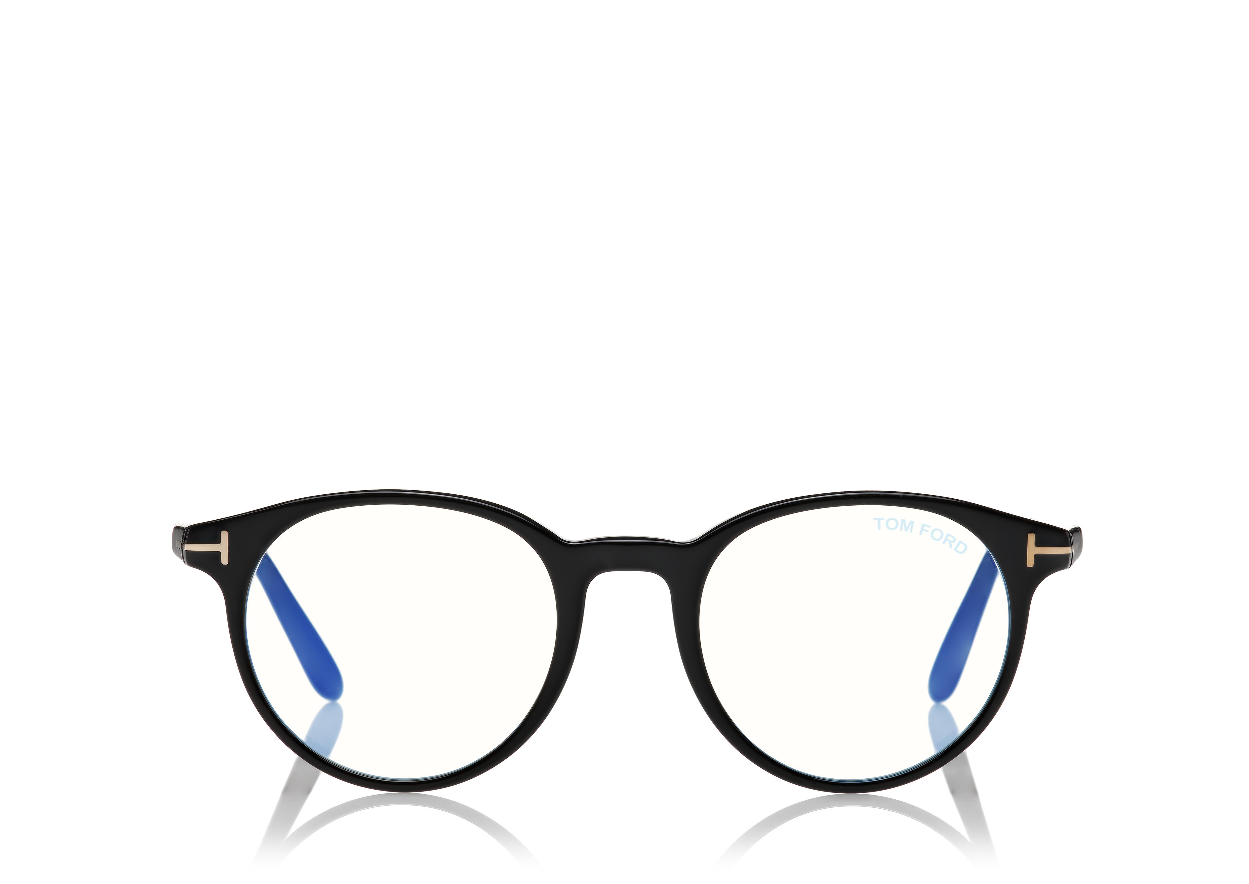 Tom Ford BLUE BLOCK ROUND SHAPE OPTICALS - Eyewear 