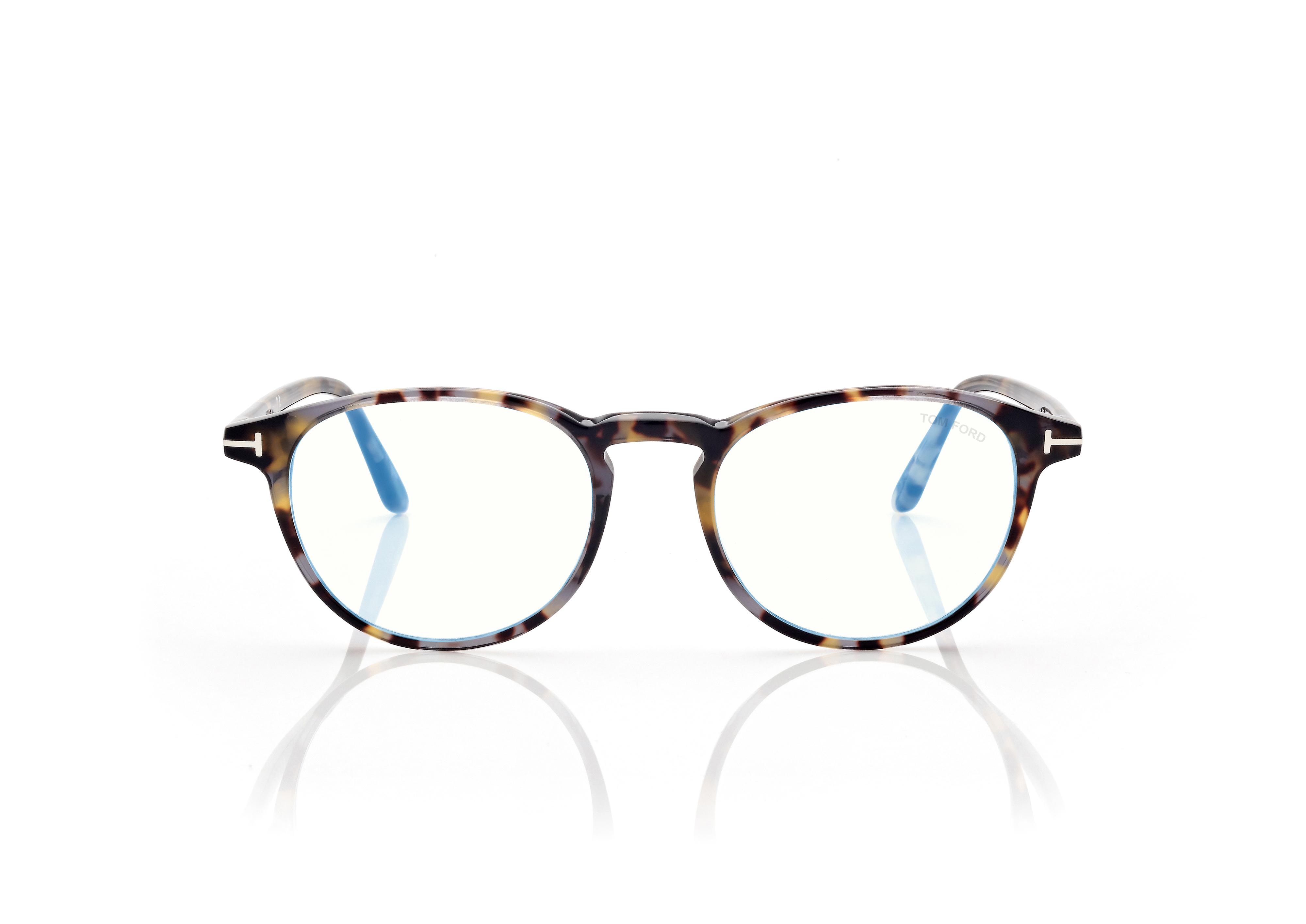 Tom Ford BLUE BLOCK ROUND OPTICALS 