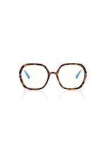BLUE BLOCK GEOMETRIC ROUNDED OPTICALS A thumbnail