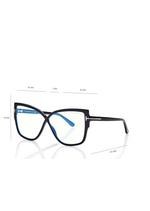 BLUE BLOCK ROUNDED BUTTERFLY OPTICALS D thumbnail