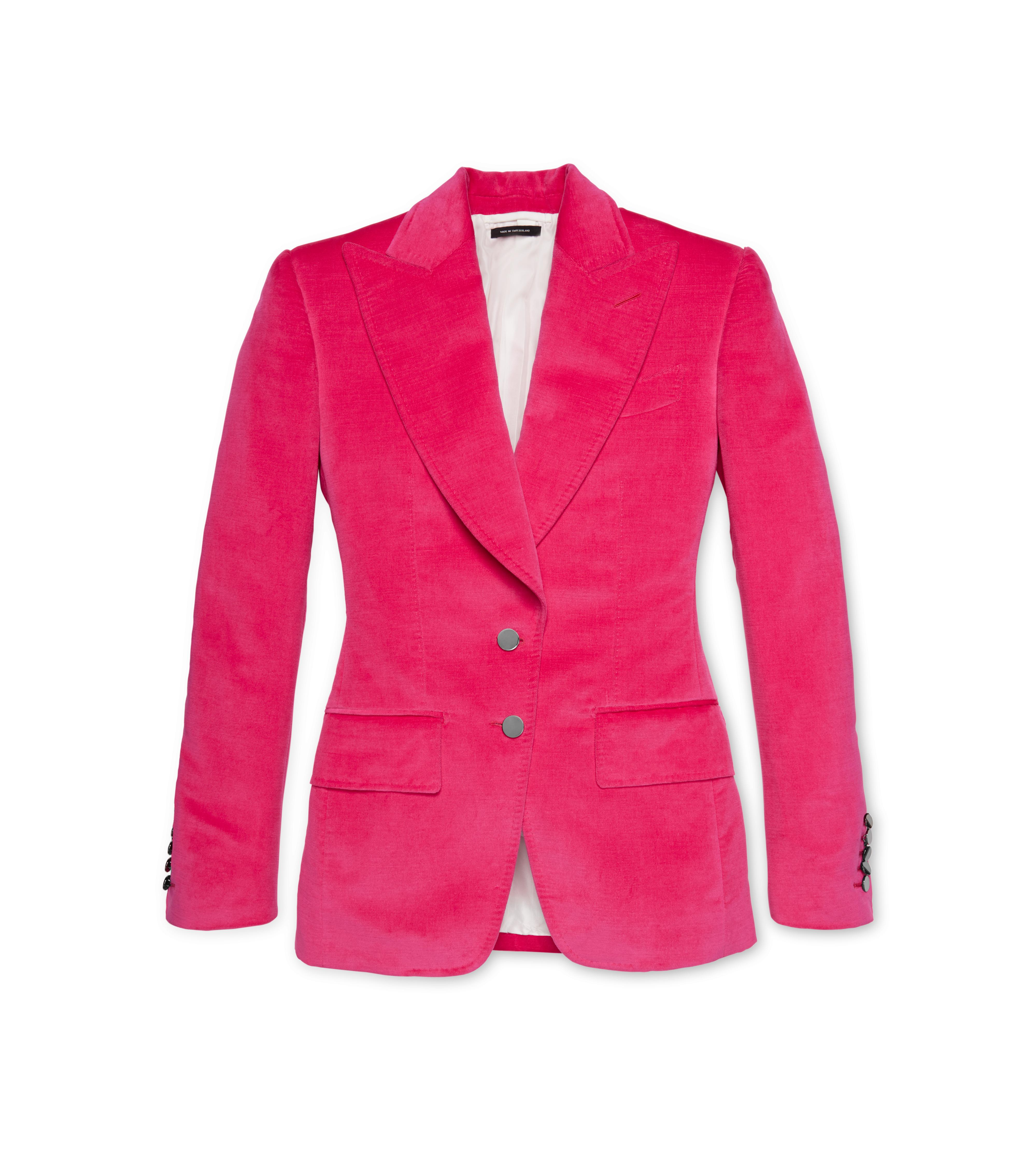VELVET TAILORED JACKET
