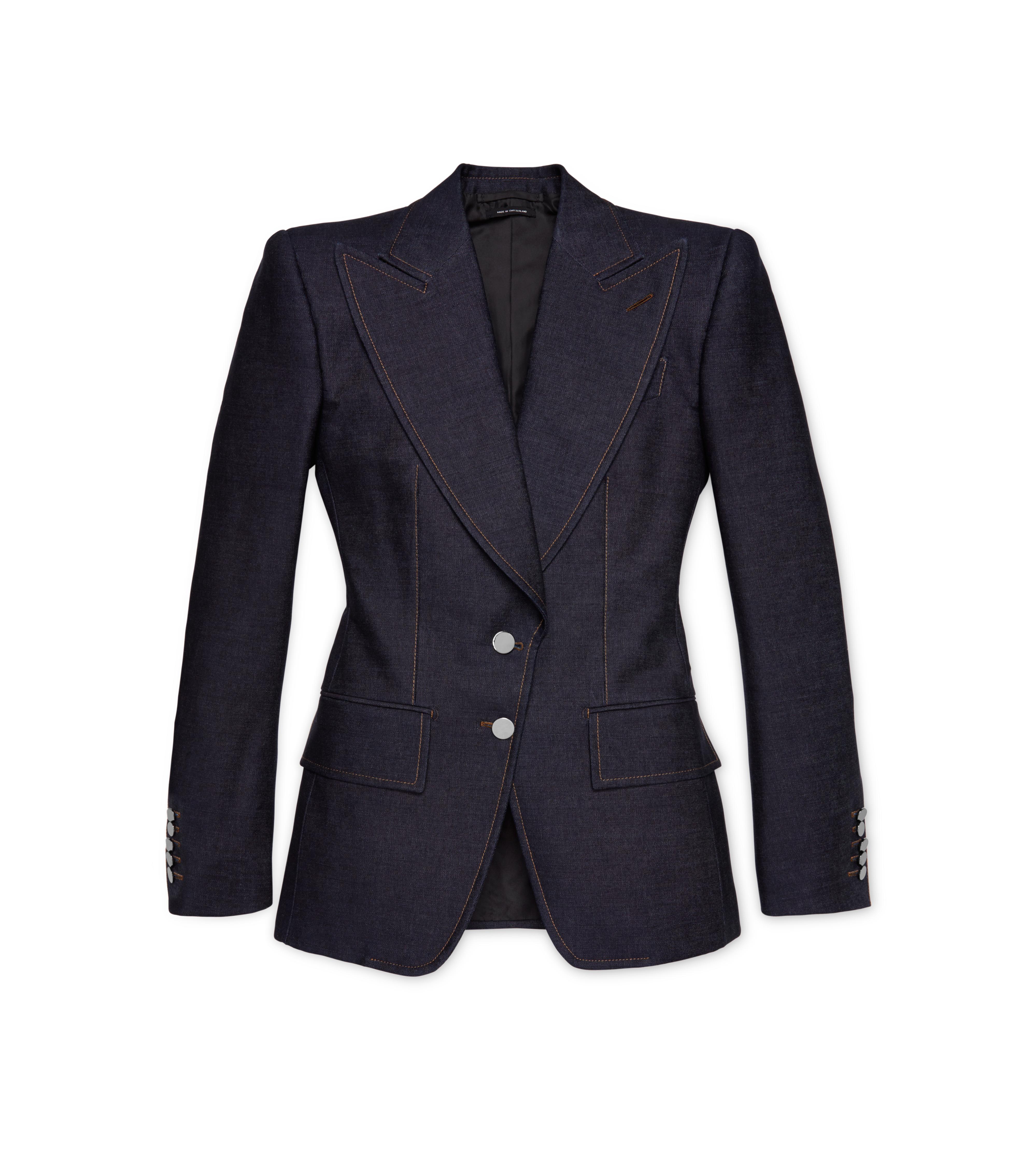RAW DENIM TAILORED JACKET