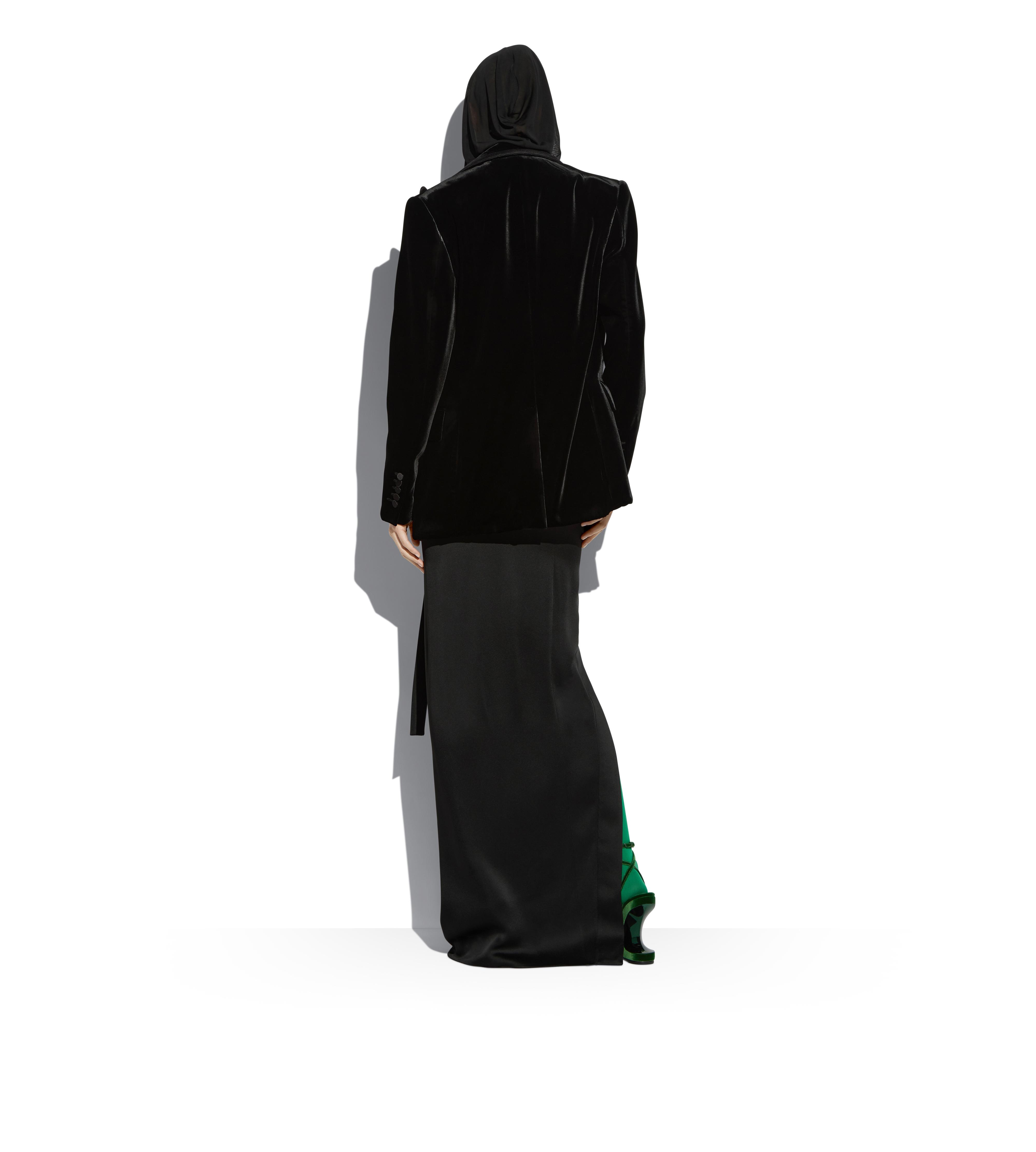 VISCOSE VELVET EVENING BOYFRIEND JACKET C thumbnail