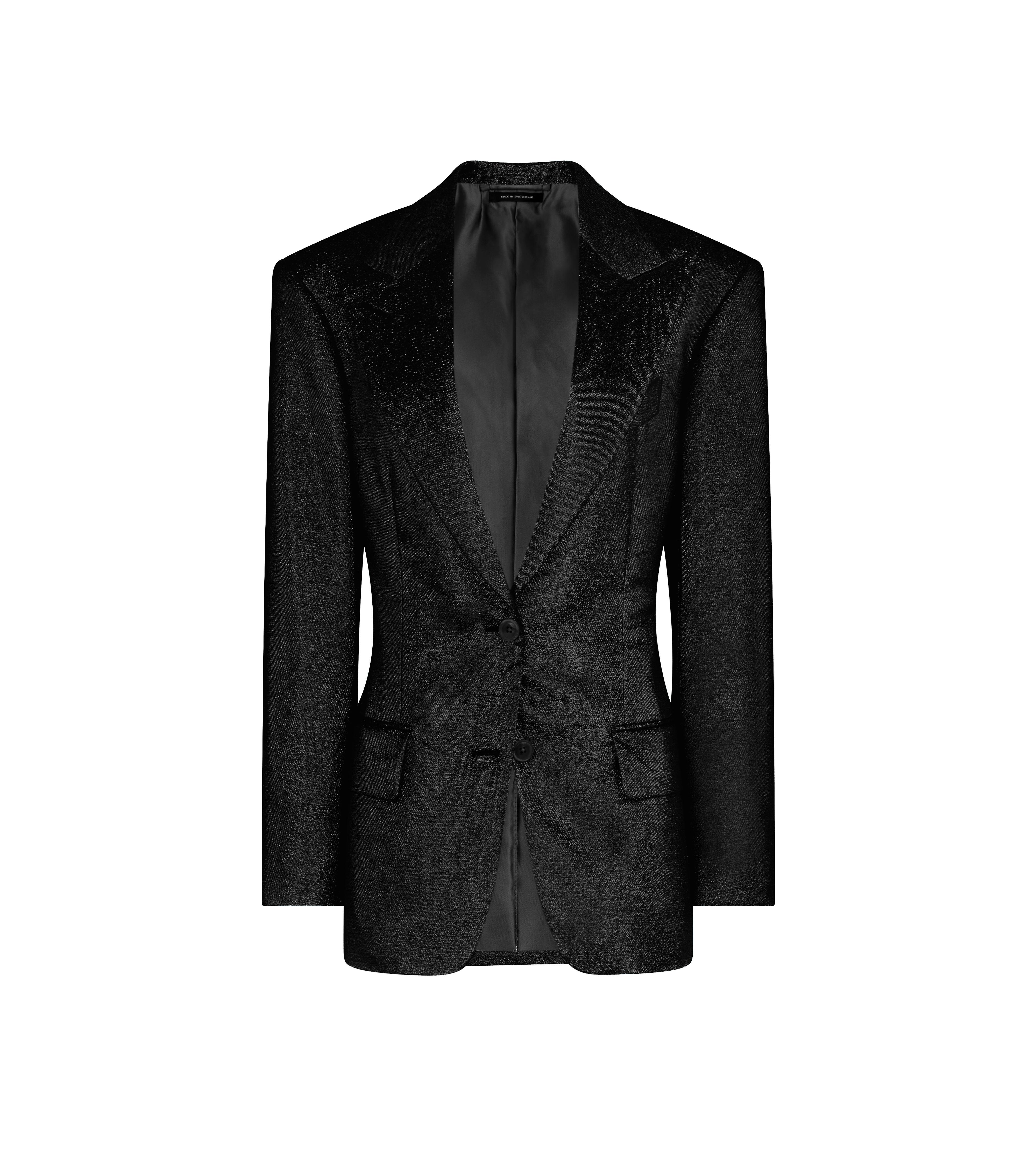 IRIDESCENT SABLE' TAILORED JACKET