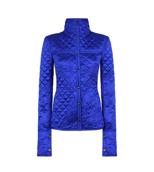 EMBROIDERED WATER REPELLENT SILK SATIN JACKET