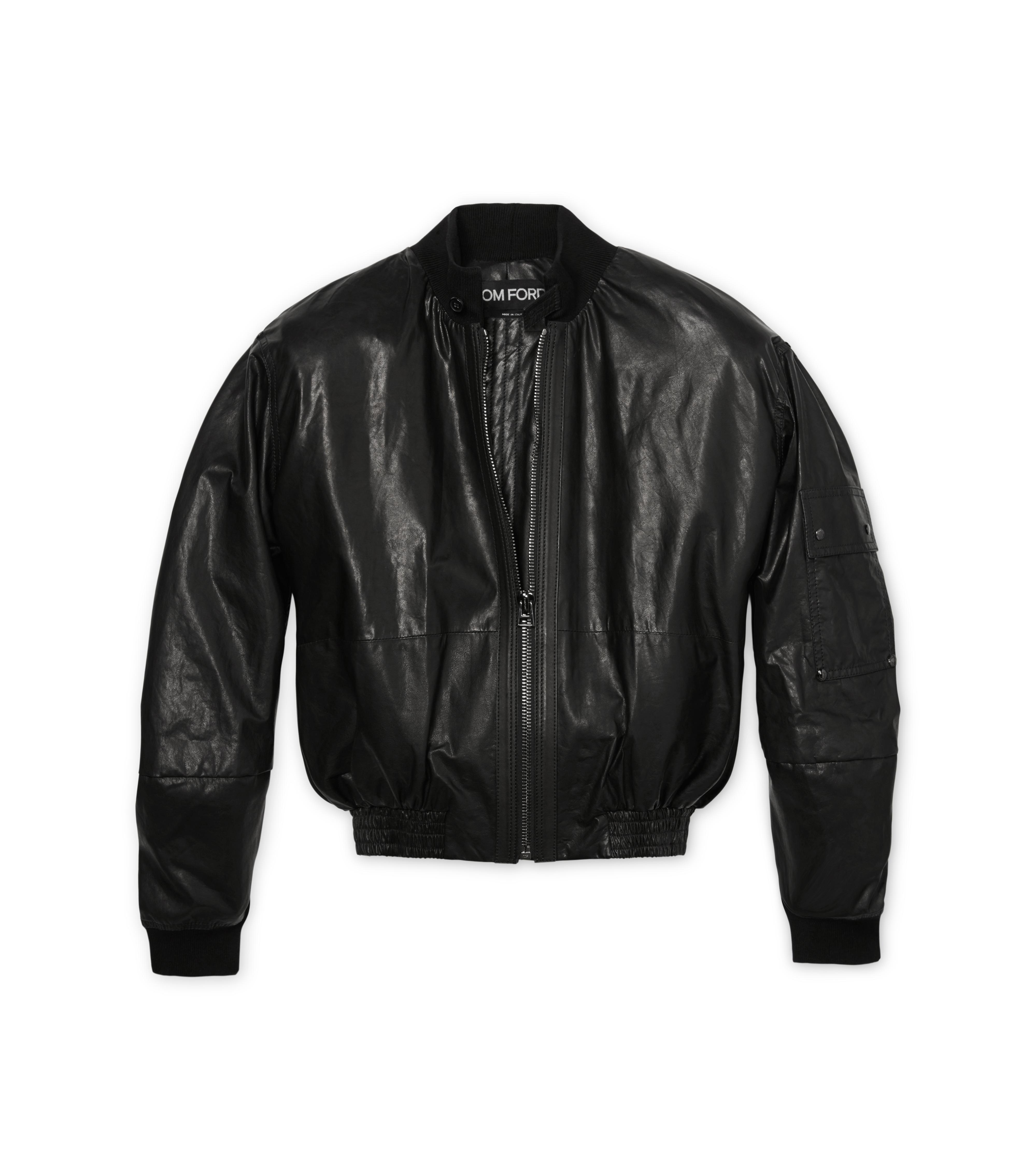 OVERSIZED LEATHER BOMBER