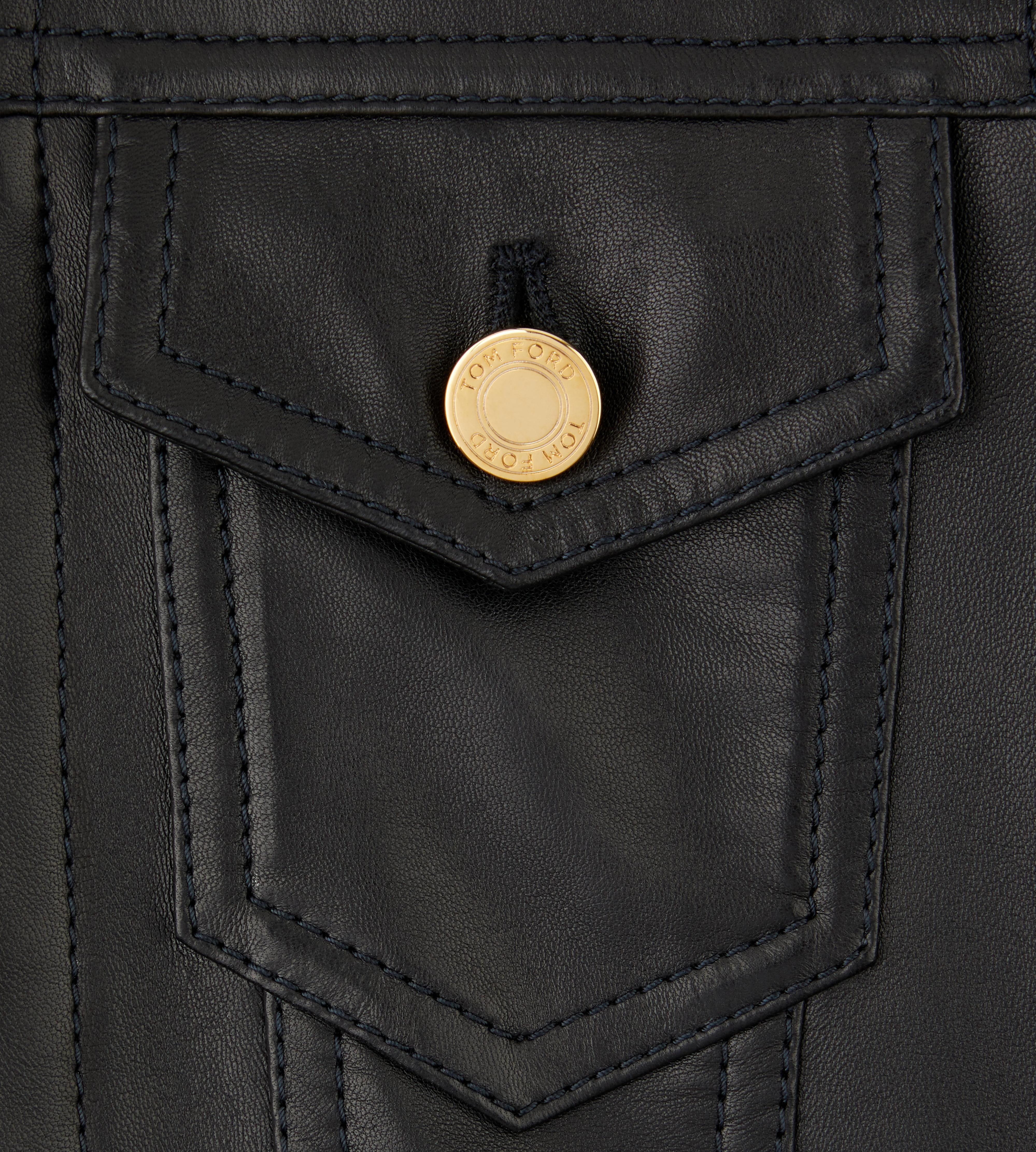 NEW PLONGE & SILK BLEND FLEECE JEAN JACKET E thumbnail