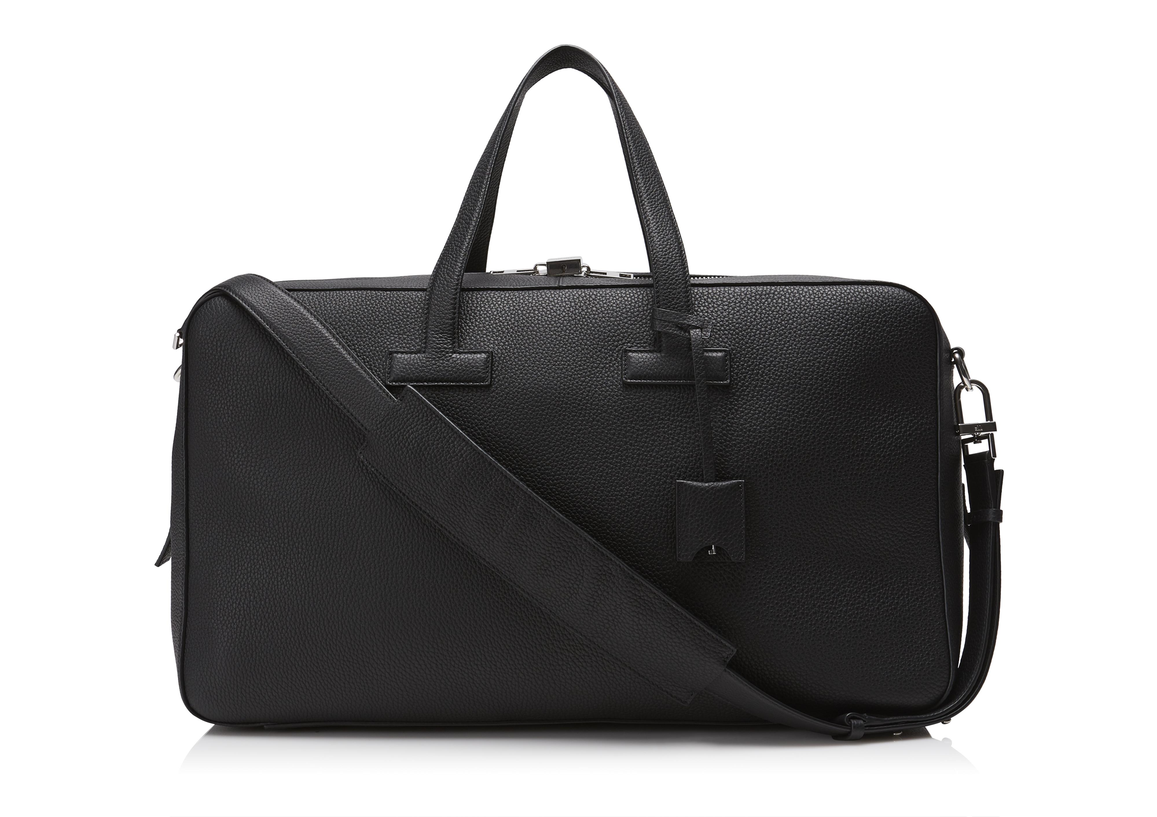 Tom Ford T LINE GRAINED LEATHER WEEKENDER | TomFord.com