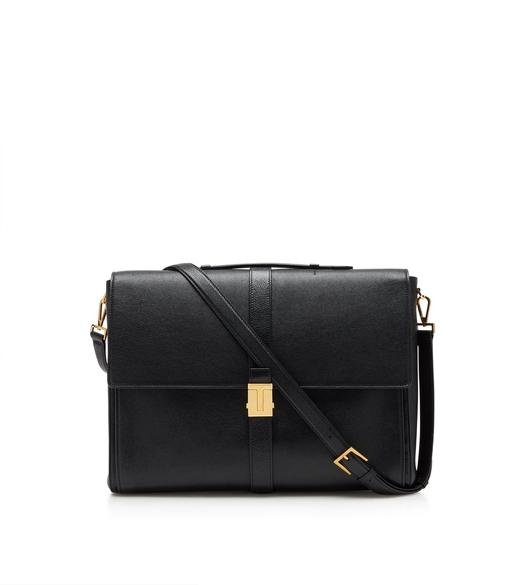 Mens Bags Briefcases and laptop bags Tom Ford Buckley Leather Briefcase in Black for Men 