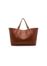 NATURAL SOFT LEATHER EAST WEST TOTE C thumbnail