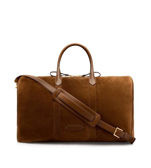 SUEDE WIDE OPENING DUFFLE