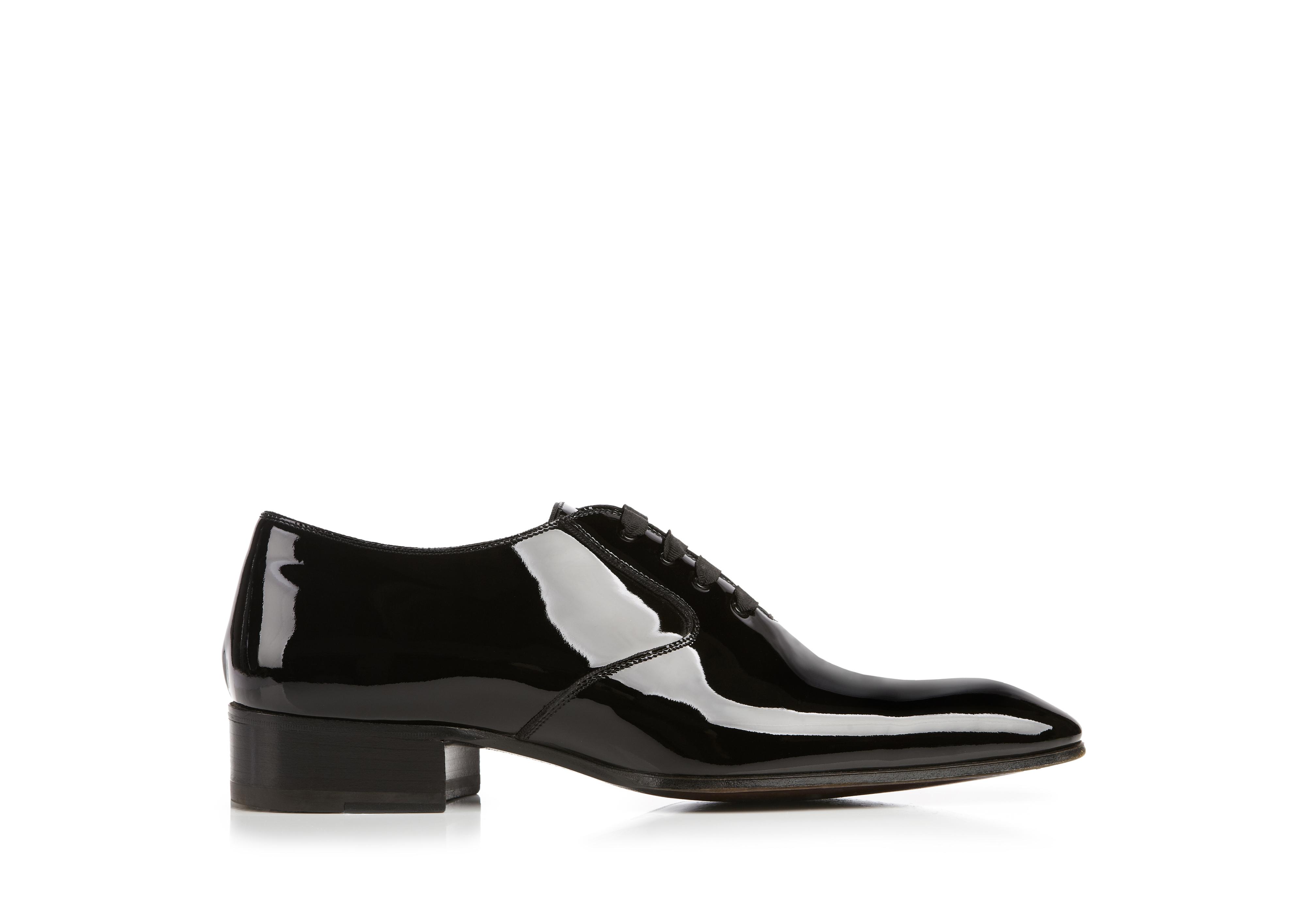 mens black evening shoes