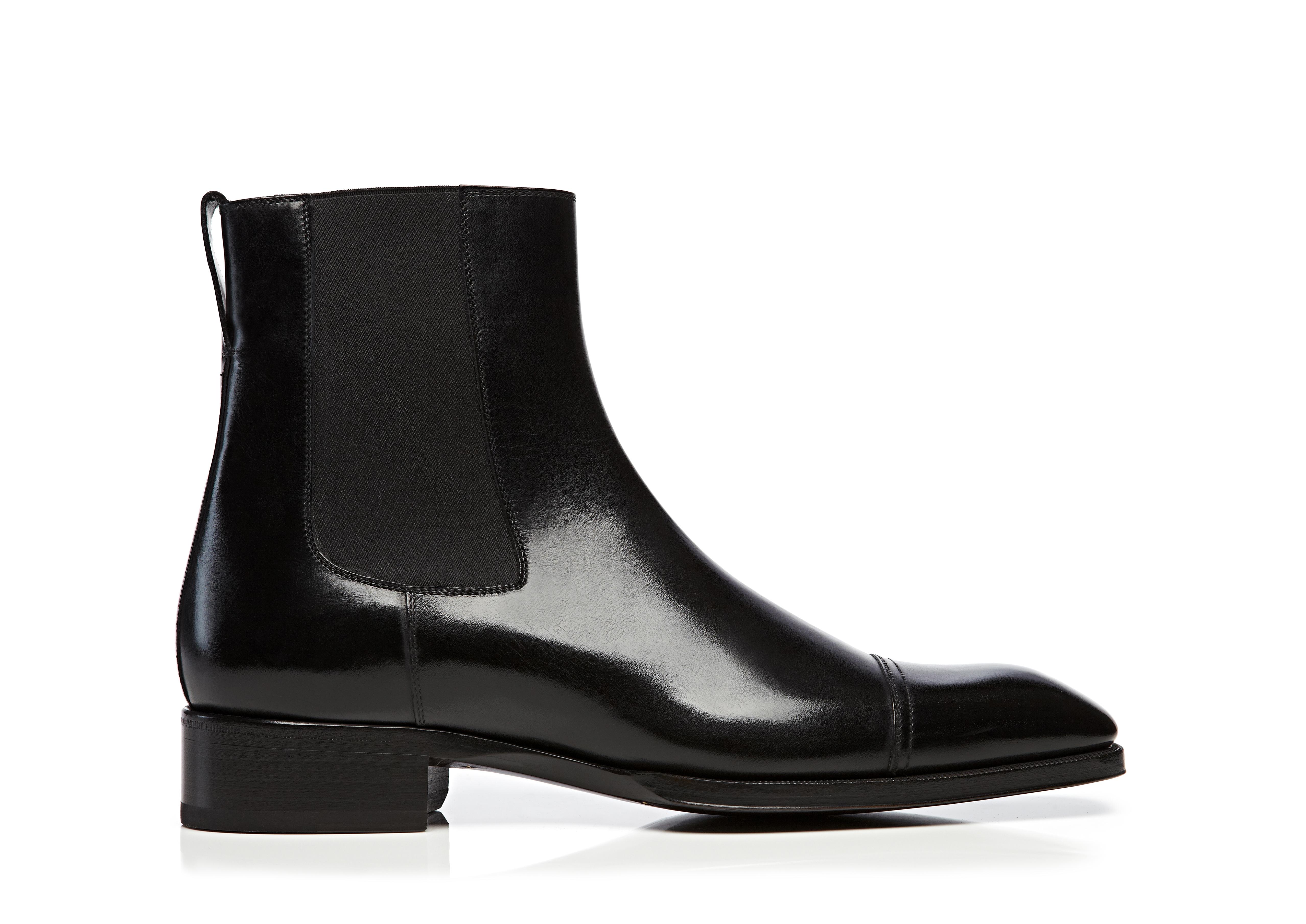 Tom Ford GIANNI LEATHER CAP TOE CHELSEA BOOT 