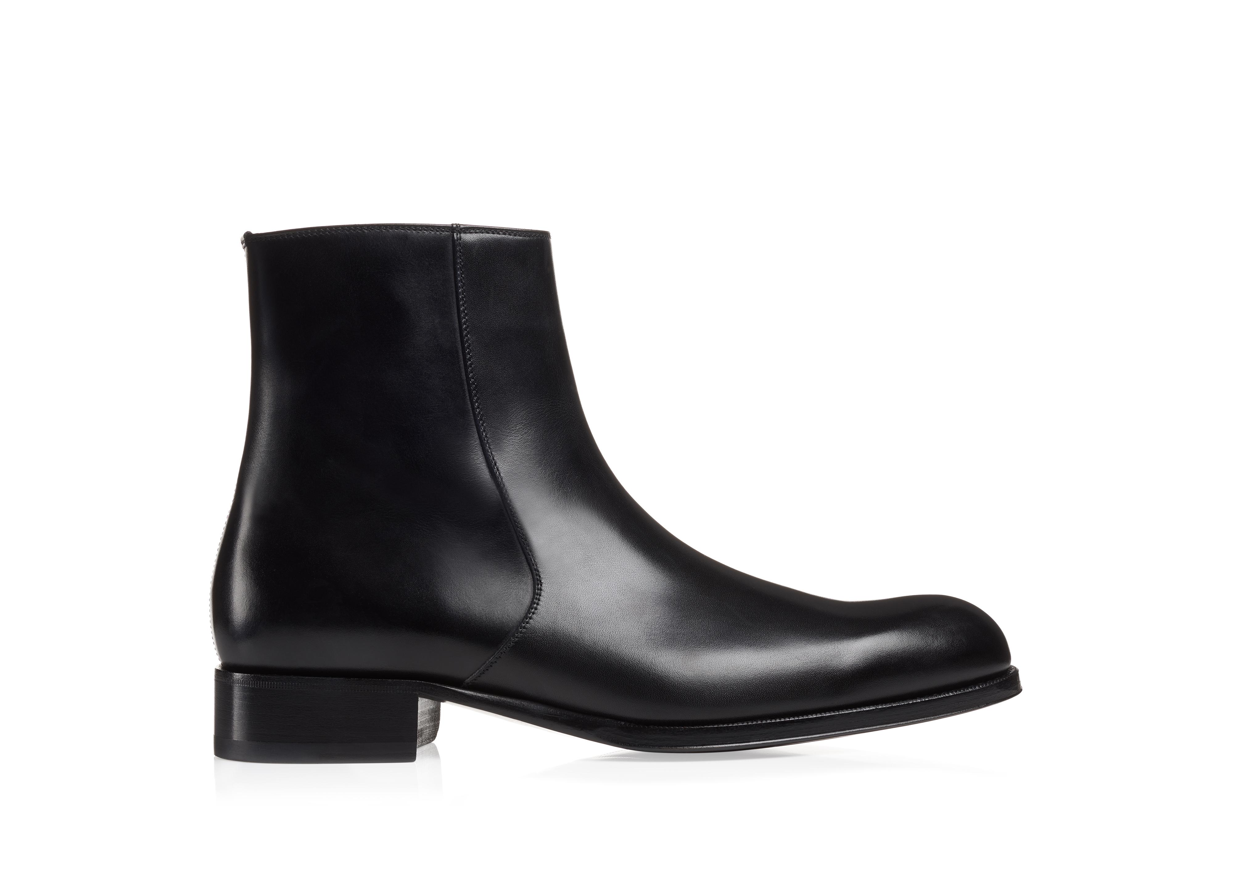 Tom Ford EDGAR LEATHER ZIP BOOT 