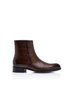EDGAR BURNISHED LEATHER ZIP BOOTS A thumbnail