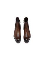 EDGAR BURNISHED LEATHER ZIP BOOTS B thumbnail