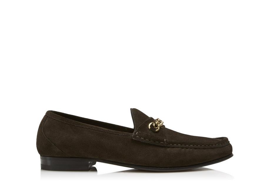 SUEDE YORK CHAIN LOAFERS A fullsize