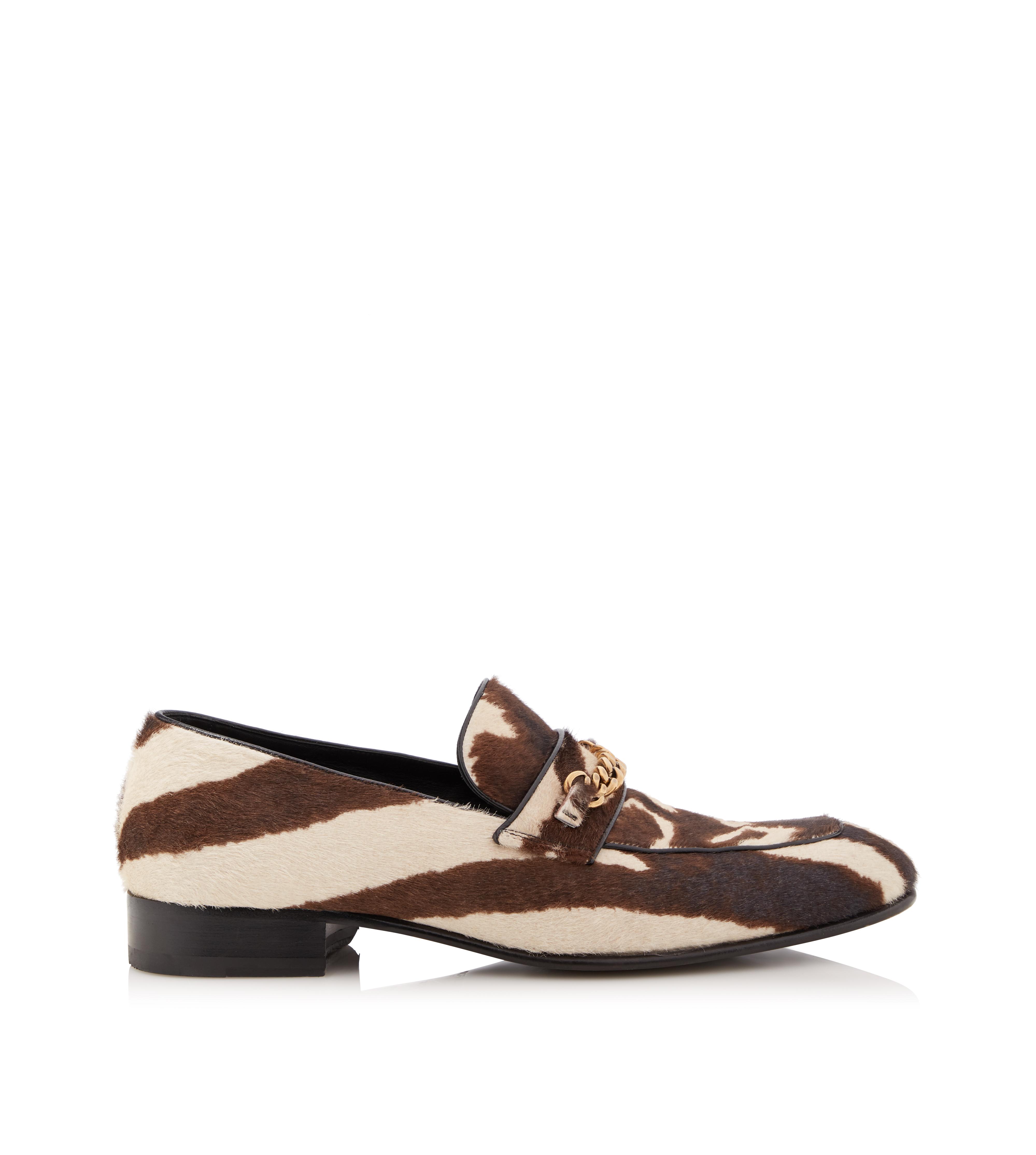 ZEBRA LEEDS CHAIN LOAFER