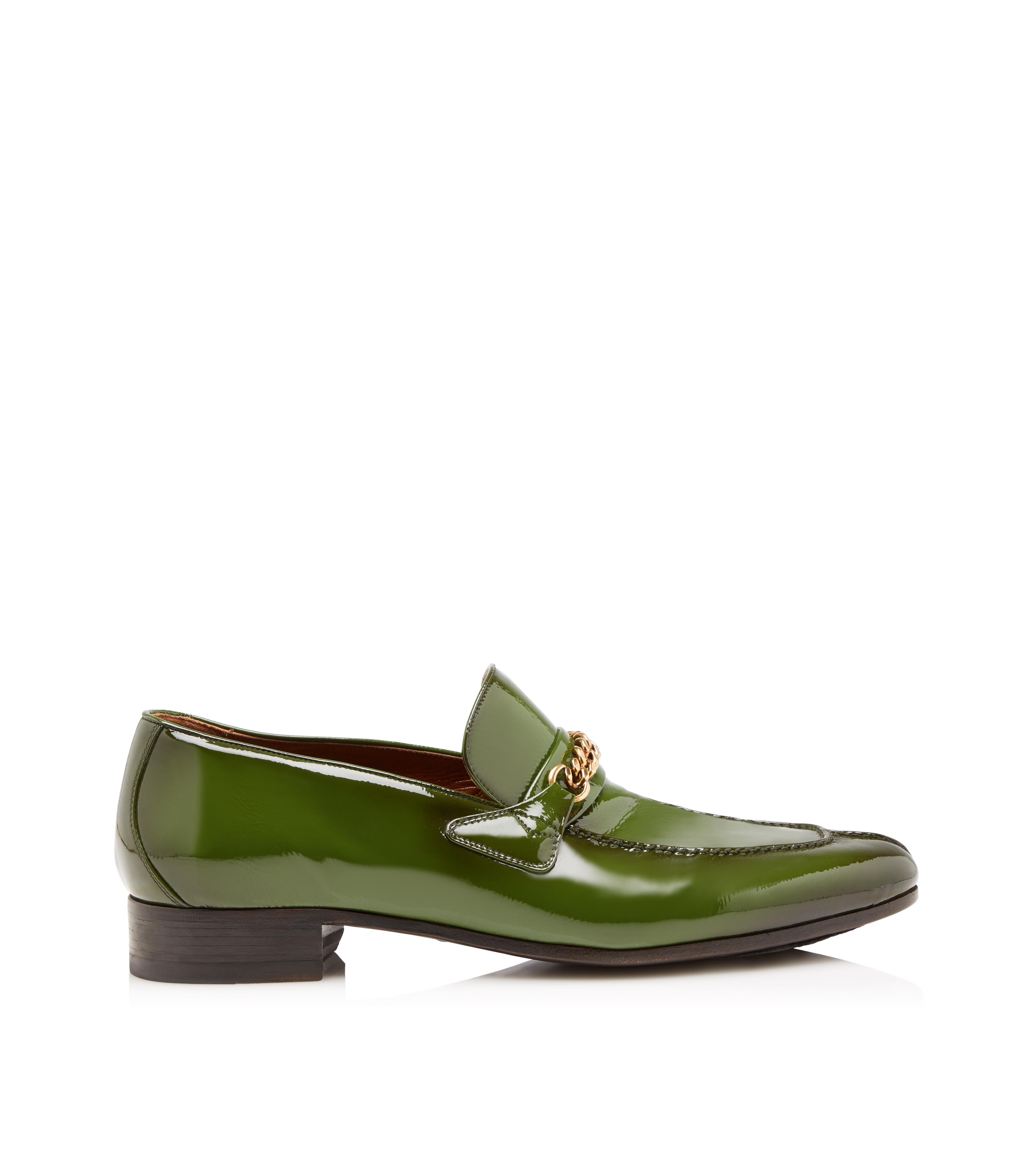 PATENT PEER CHAIN LOAFER