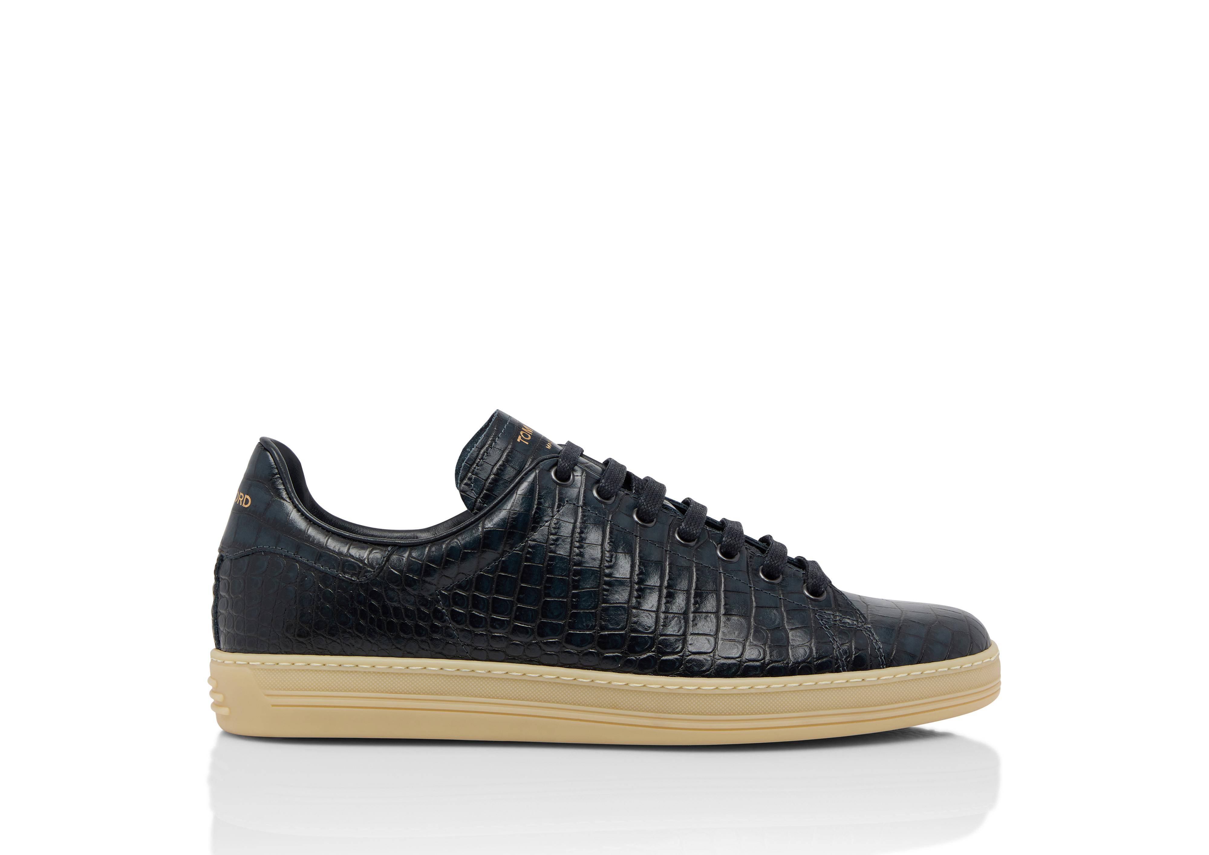 Tom Ford Warwick Printed Alligator Sneaker