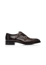 BURNISHED LEATHER ELKAN MONK STRAP A thumbnail