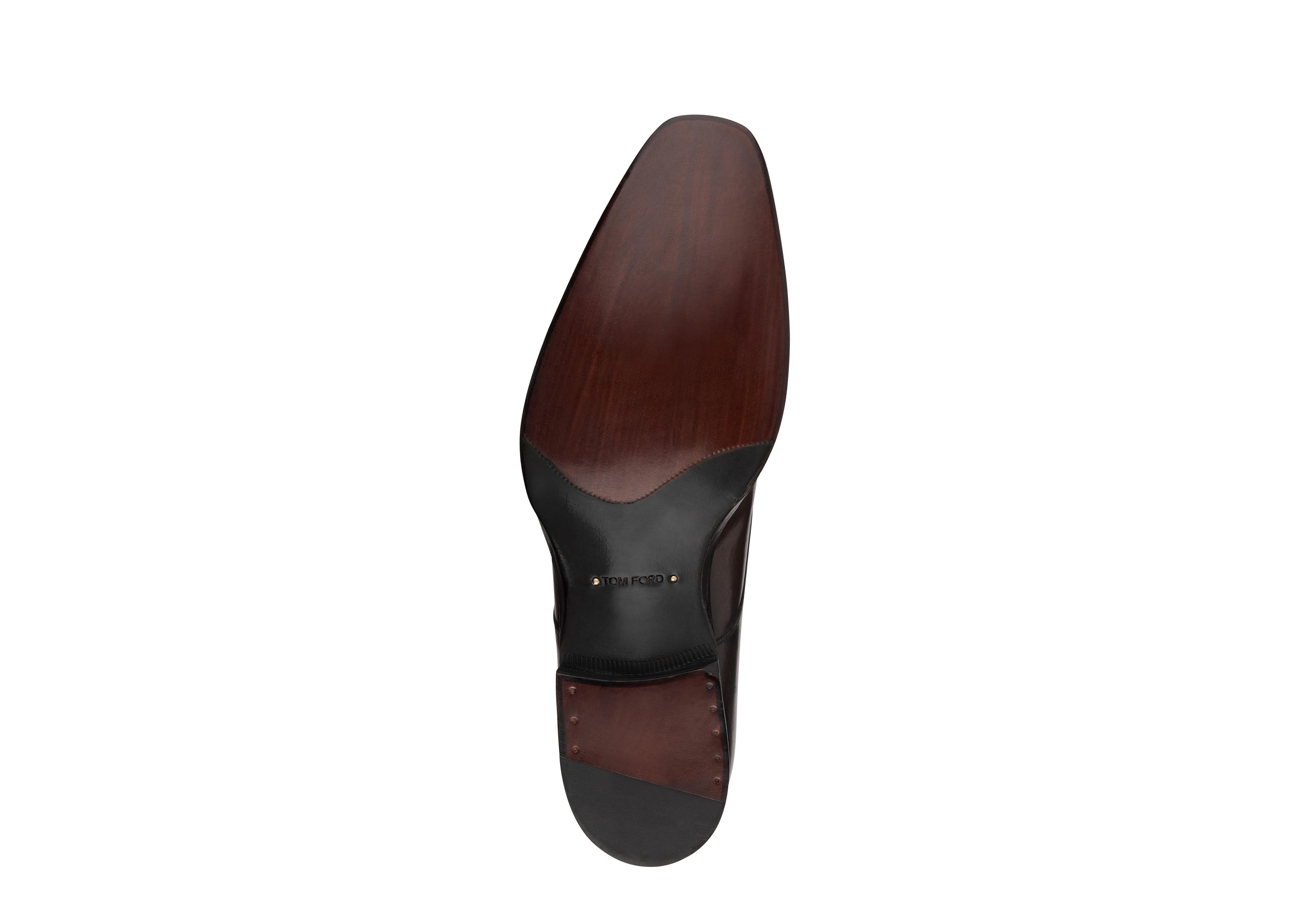 BURNISHED LEATHER ELKAN MONK STRAP D thumbnail