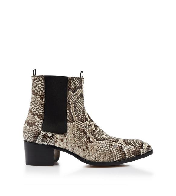 PYTHON WILDE ANKLE BOOTS A fullsize