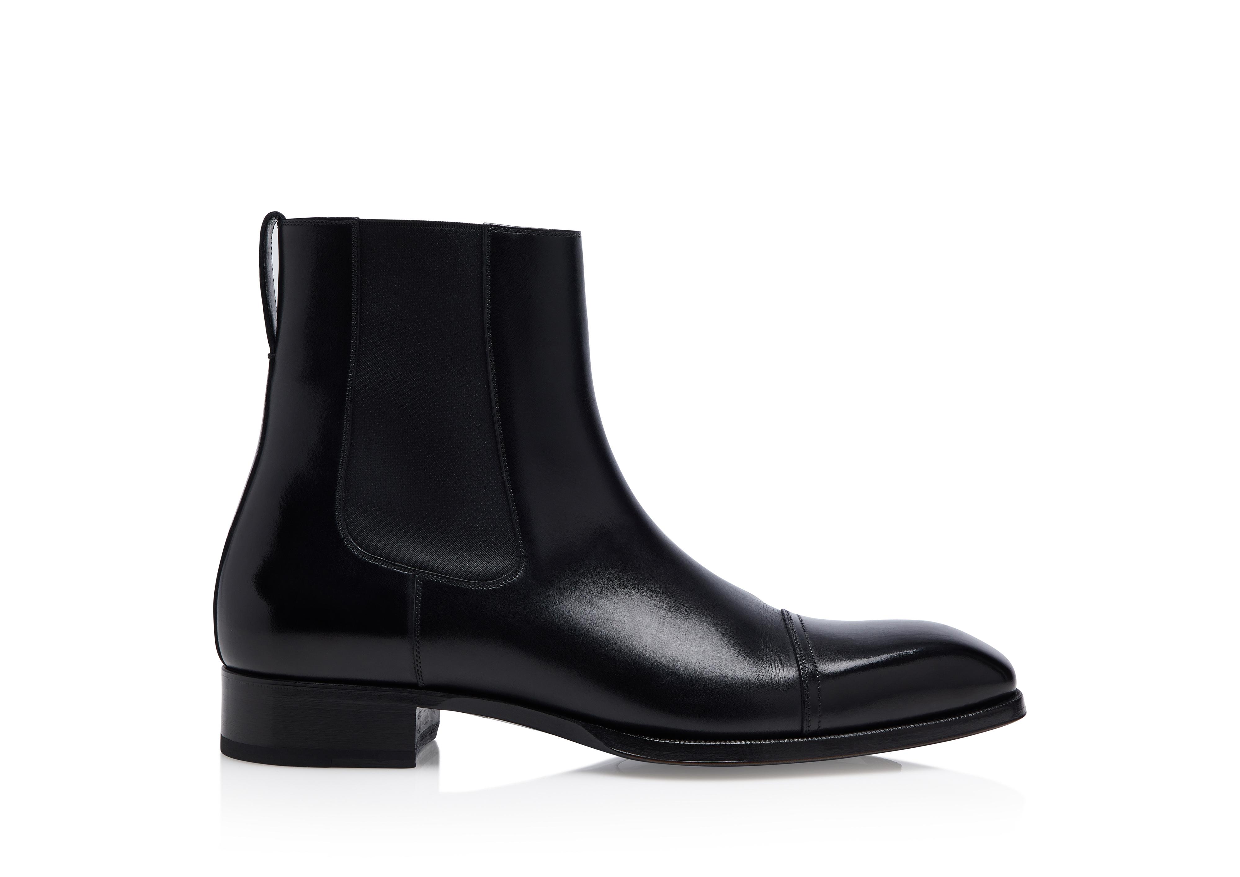 Tom Ford ELKAN LEATHER CHELSEA BOOTS 