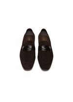 SUEDE ELKAN TWISTED BAND LOAFERS C thumbnail
