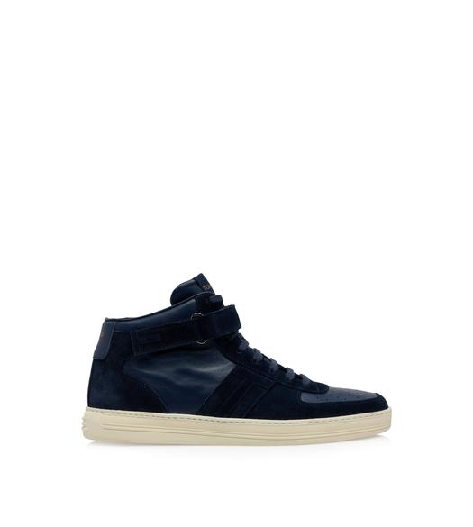 SUEDE AND LEATHER RADCLIFFE HIGH TOP SNEAKER